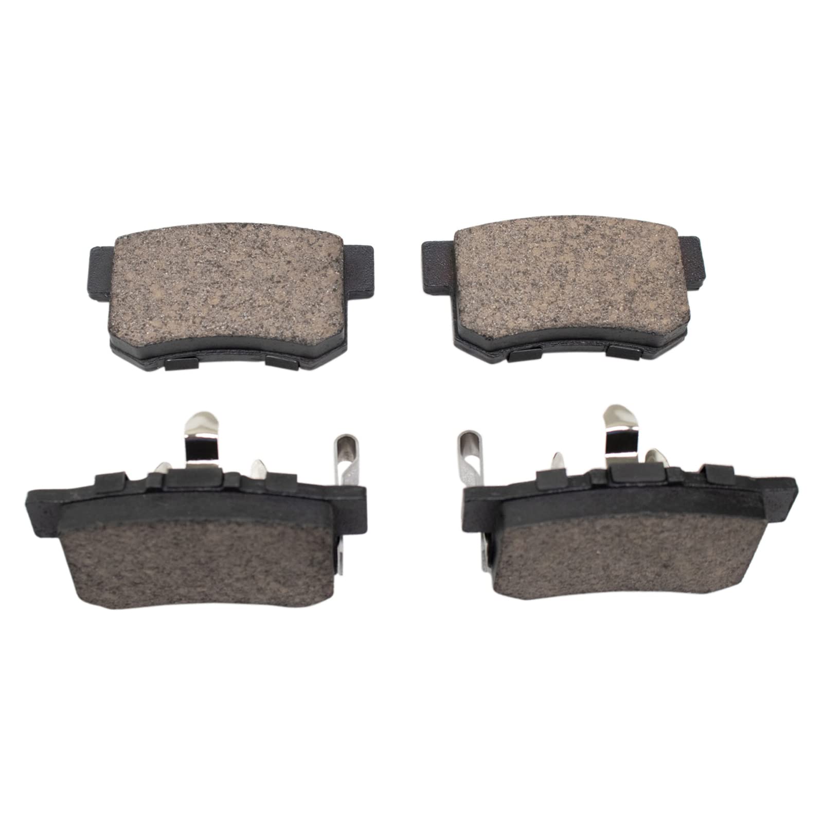 Trq Rear Brake Pad & Rotor Kit Brake Pads Brake Rotor Ceramic Premium G-Coated Compatible With 2010-2011 Honda Accord Crosstour