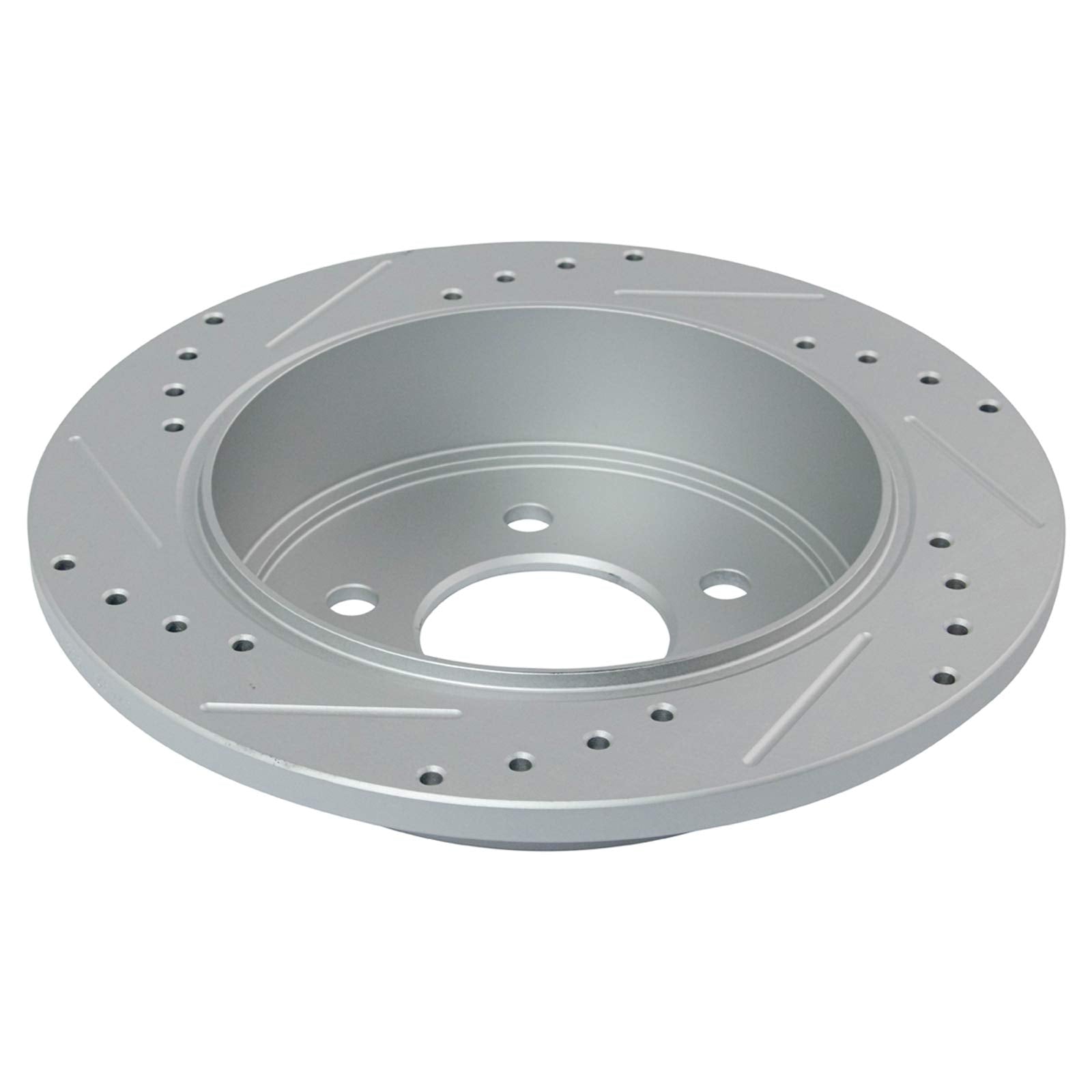 Trq Rear Performance Brake Rotors Set Premium G-Coated Cross Drilled & Slotted Compatible With 1995-2001 Ford Explorer 2001-2002