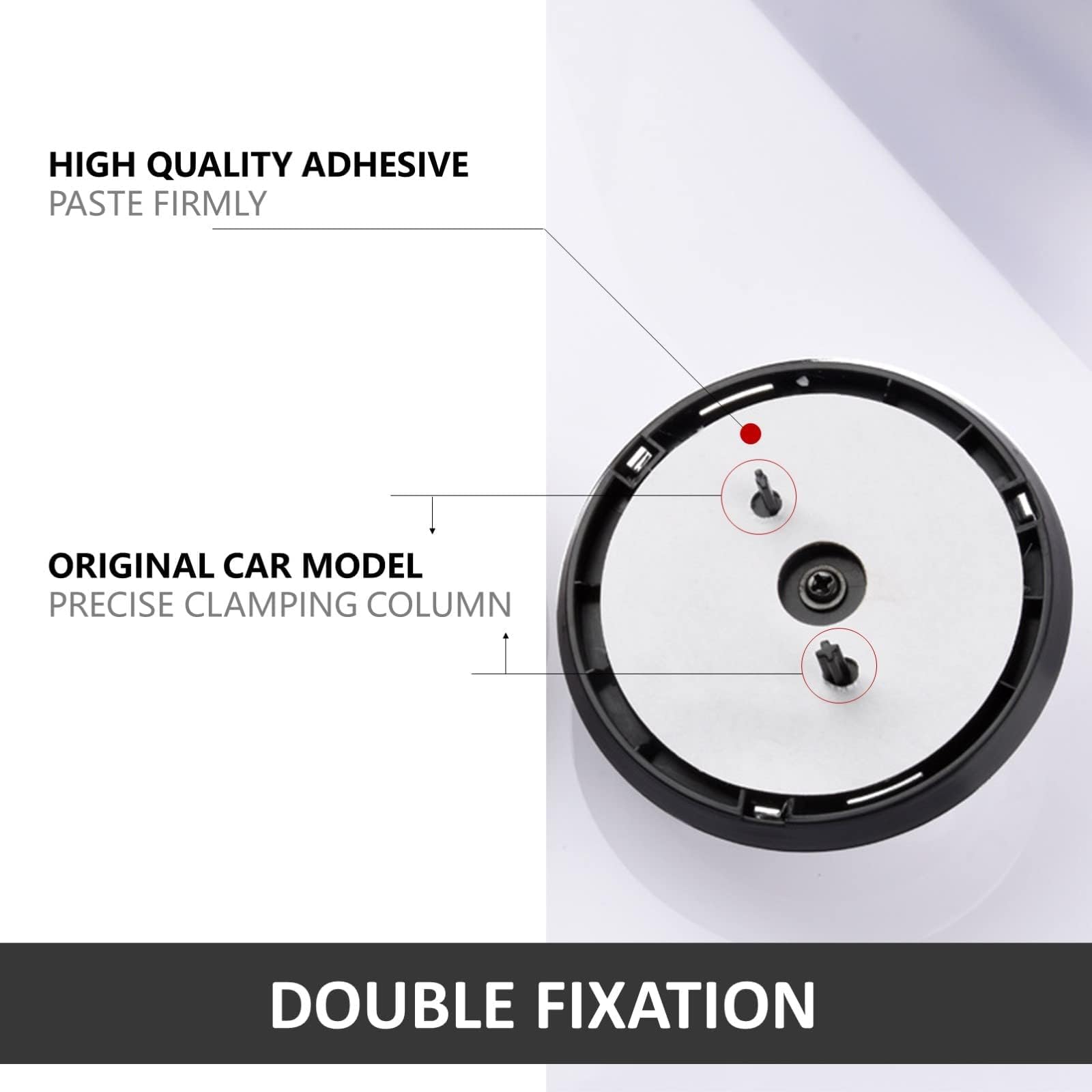 AULPEE Emblem Compatible with XE XF XJ F-Type F-PACE Front Center Grille Emblem 3.38inch Car Badge Emblem Accessories(Front Blac