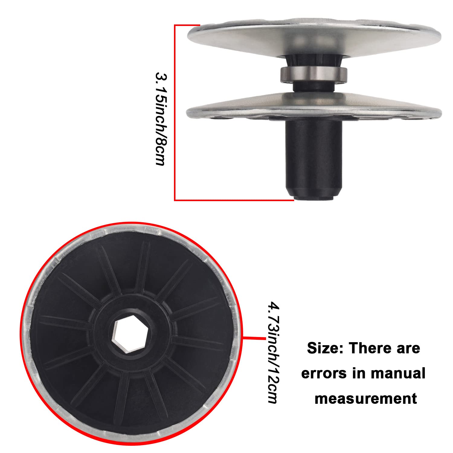 Mwedp Mia12482 Secondary Transmission Variator Pulley Kit Compatible With John Deere Lawn Mower And Garden Tractor, Fits D105 E1