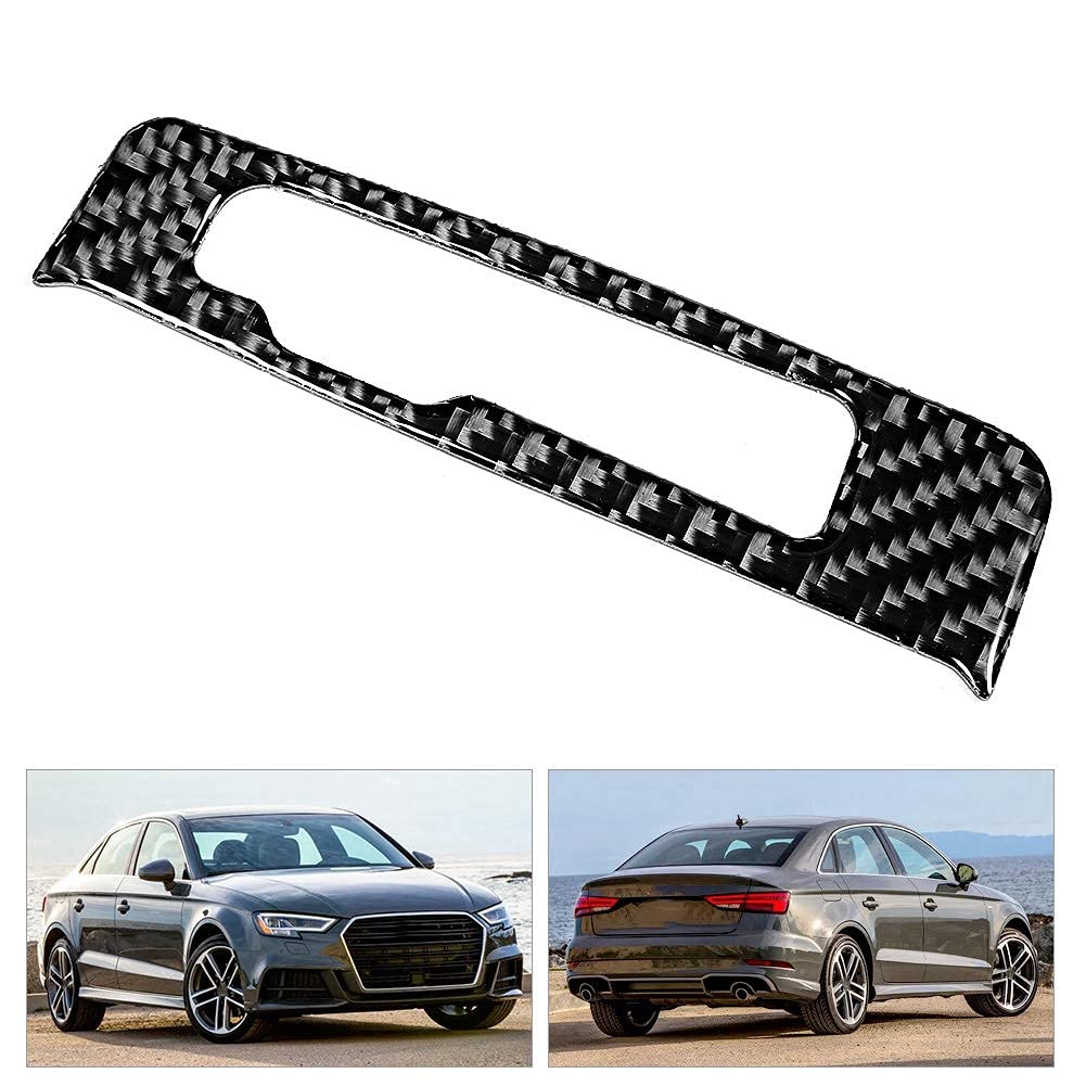 Aramox Gear Panel Trim Cover, Carbon Fiber Sticker Decor Fits For Audi A3 8V 2014-2019