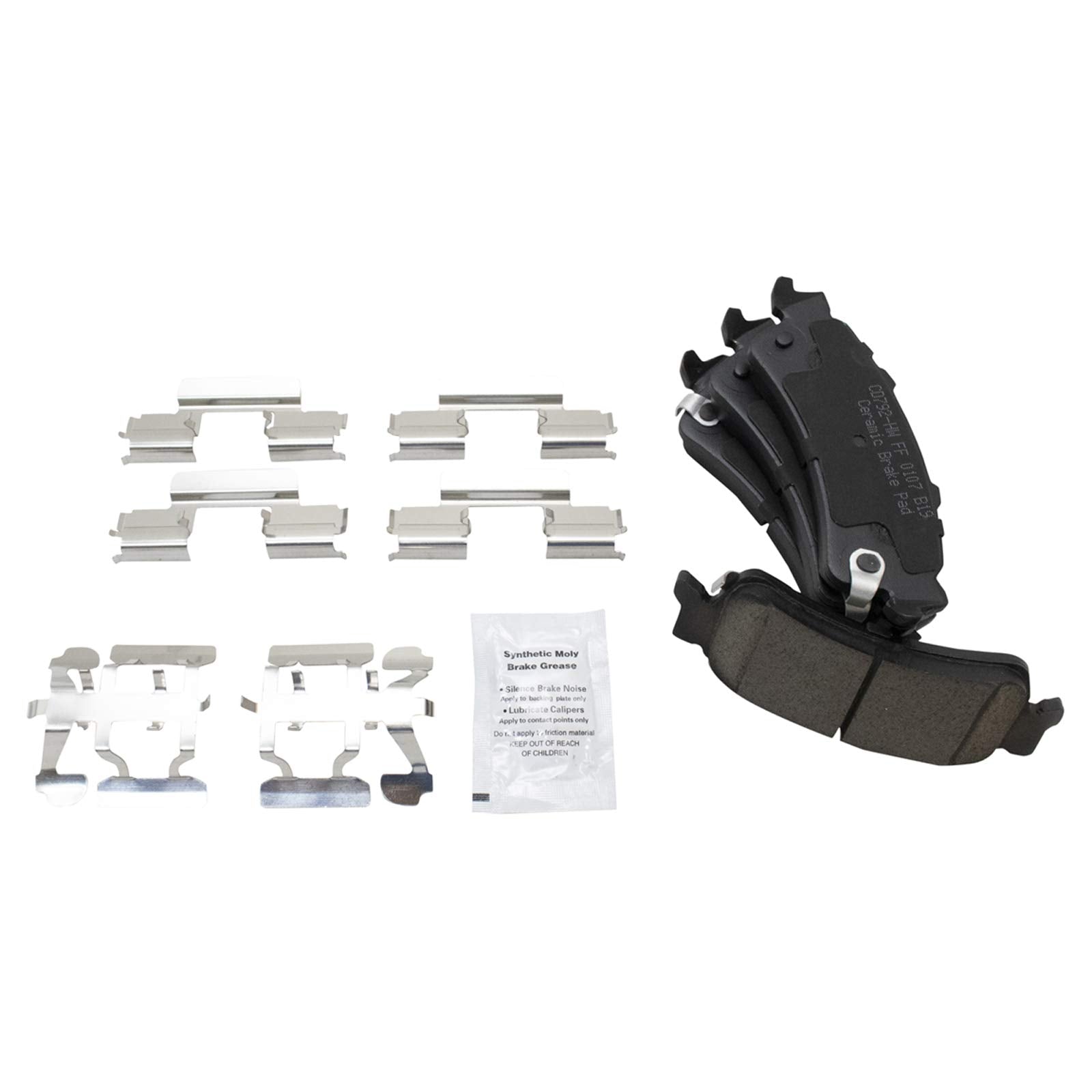 Trq Rear Posi Ceramic Brake Pad & Rotors With Parking Shoes For Chevy Gmc Pickup Suv