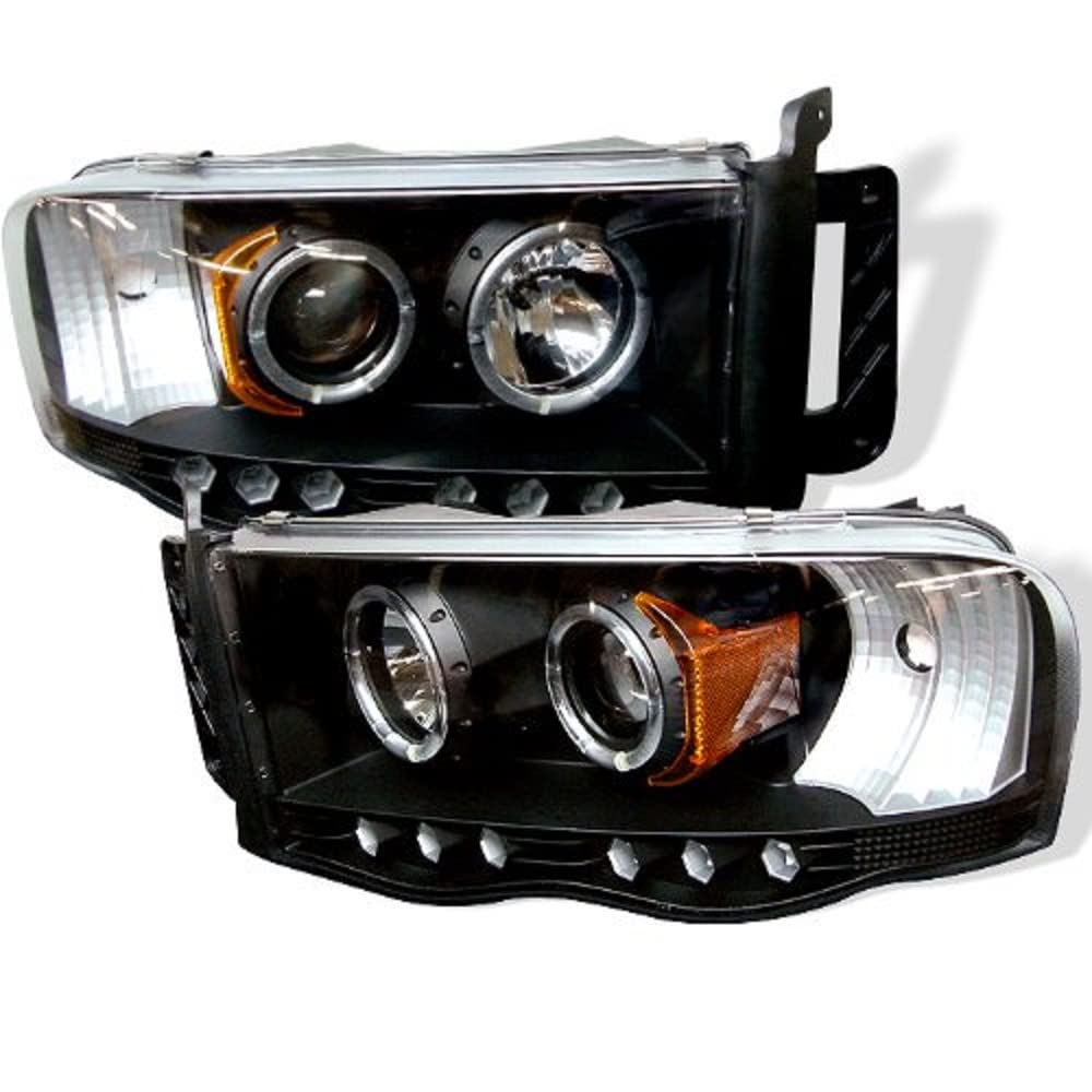 Spyder Auto Pro-Yd-Dr02-Hl-Bk Dodge Ram 1500/2500/3500 Black Halogen Led Projector Headlight