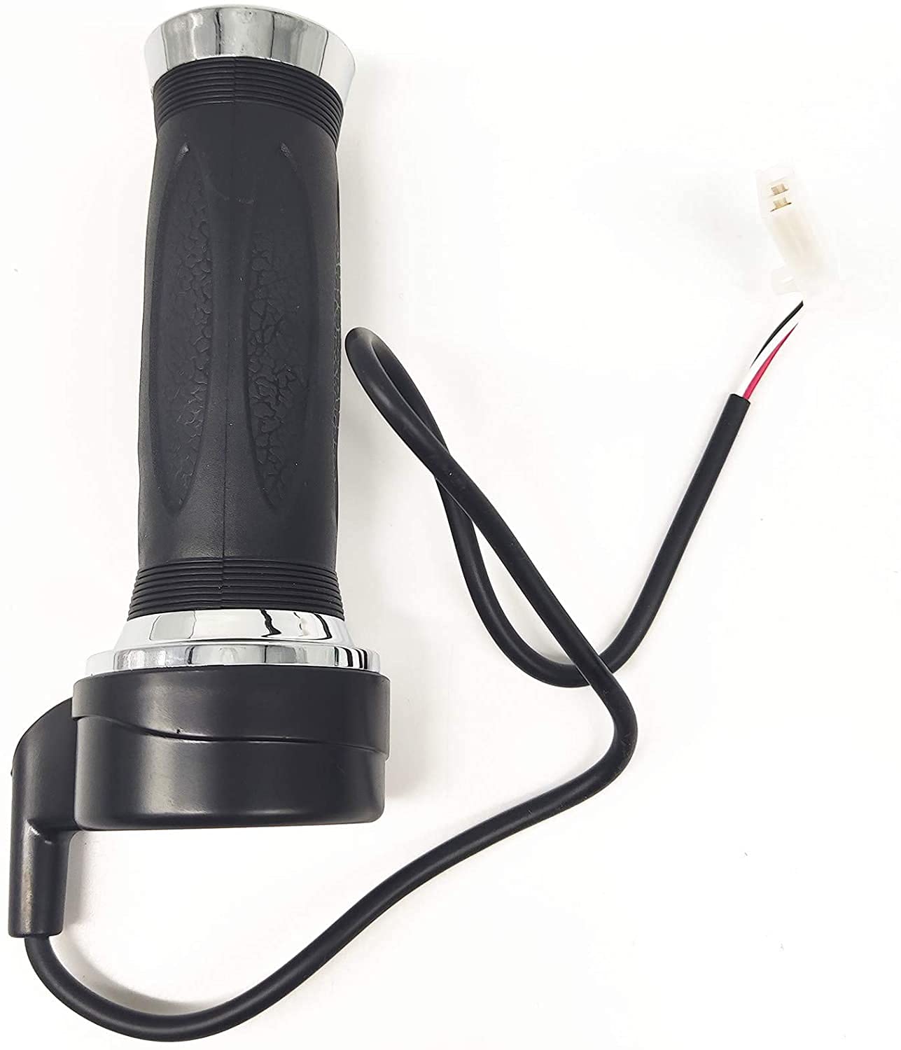 ZUODOOKU Universal Electric Scooter Throttle Grip - 3 Wire, Black, Compatible with 12V to 60V Bikes