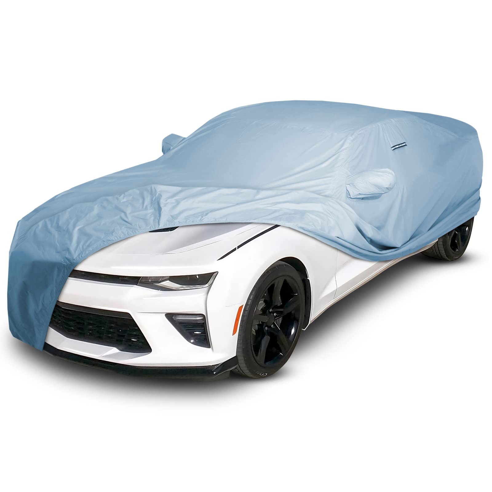 Icarcover Fits: [Chevy Camaro] 2016-2022 Premium Full Car Cover Waterproof All Weather Resistant Custom Outdoor Indoor Sun Snow 