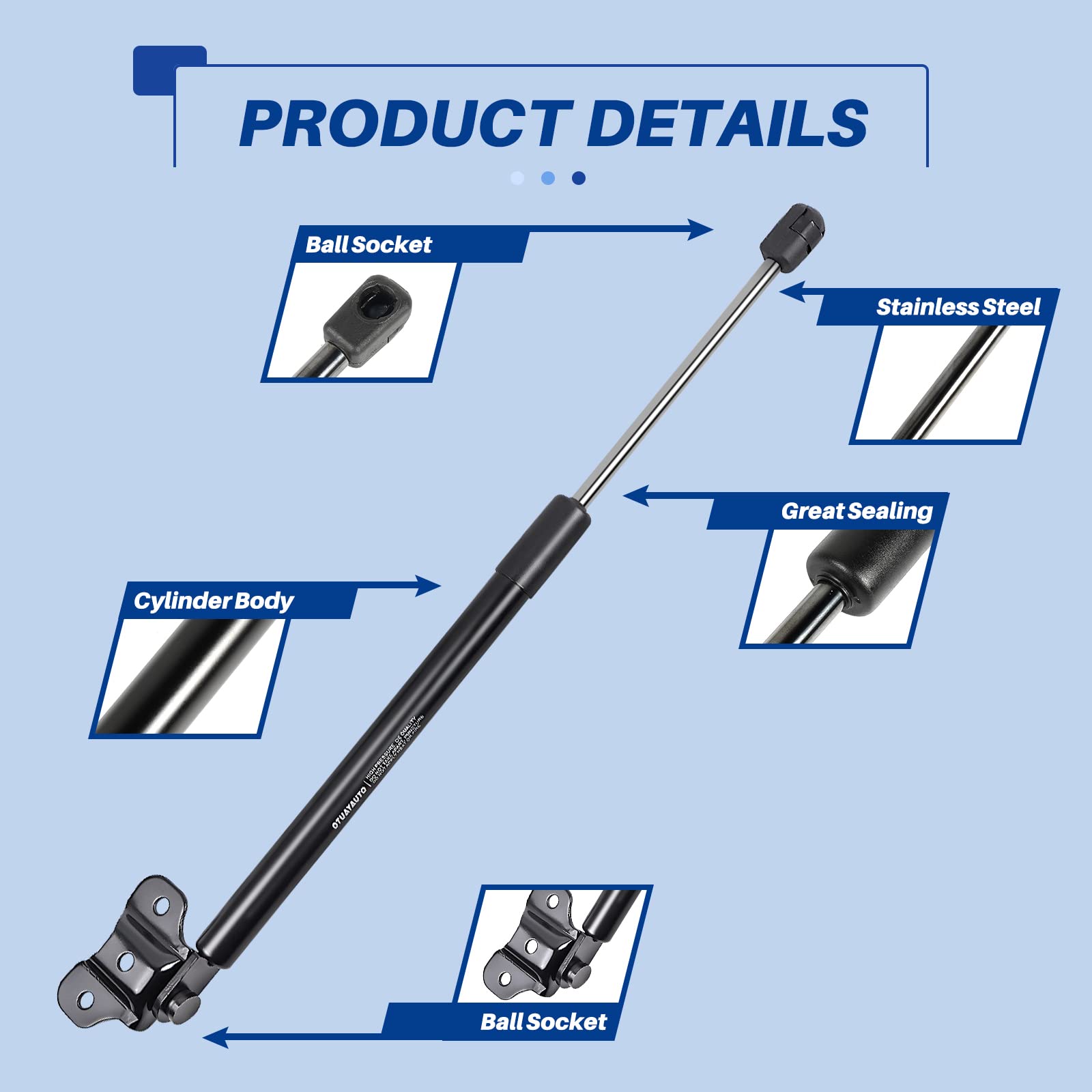 Compatible With Honda Accord Hood Lift Support - Fit 2003-2007 Vehicles - Otuayauto Front Hood Struts - Oem # Sg326013 (Pack Of