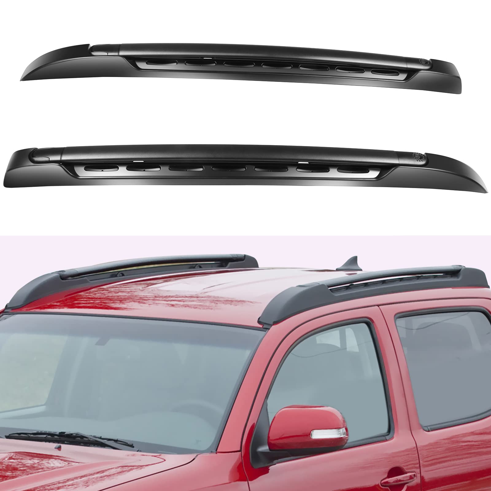 AZHZ Roof Rack Cross Bars Cargo Bars Roof Rack Luggage Rack for Toyota Tacoma 2005-2022 Black -150LBS Load Capacity (Not Fit Acc