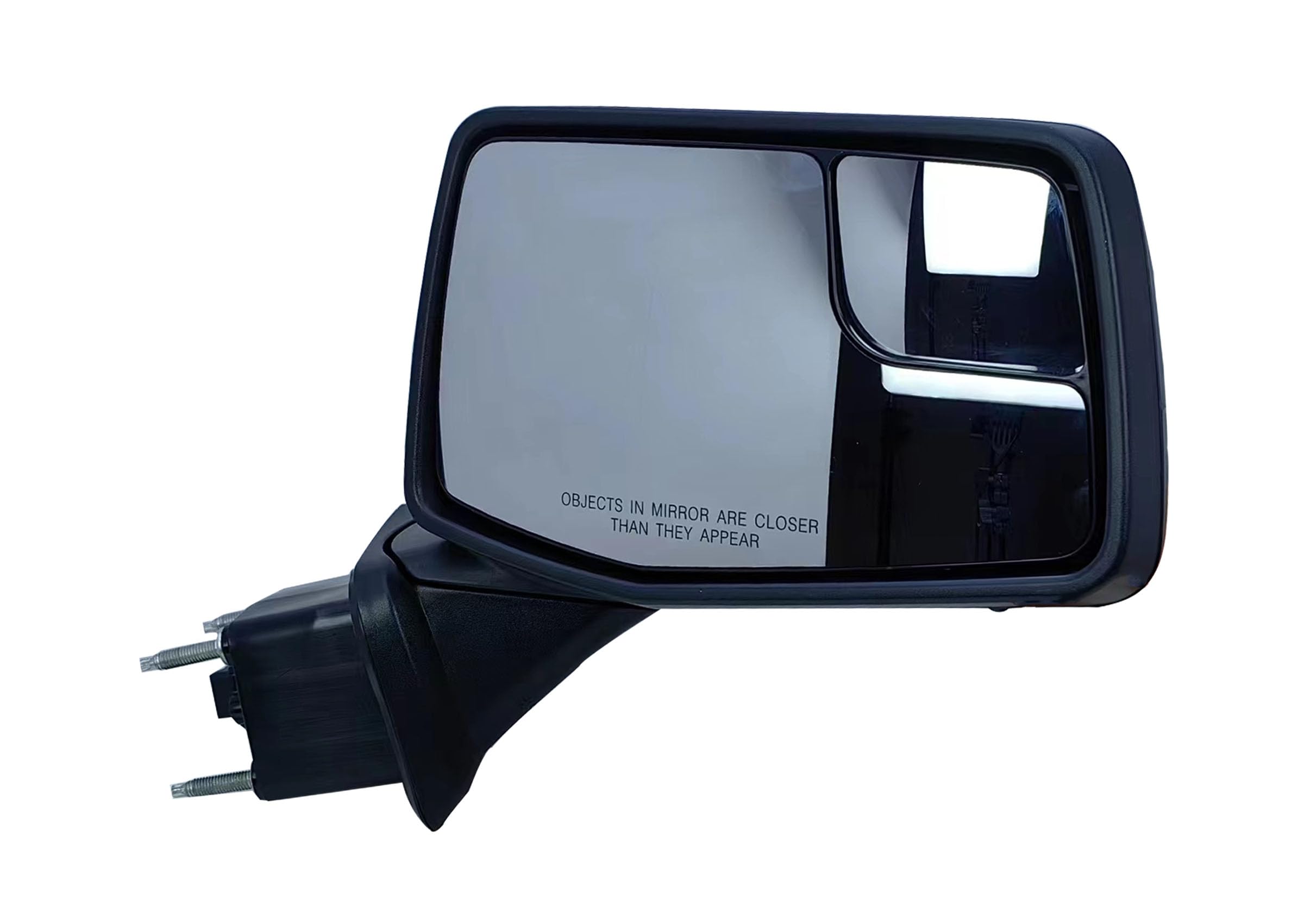 Passenger Right Side Door Mirror Textured Back Cover Power Heated Glass Manual Folding with Temperature and Blind Spot Glass Lig