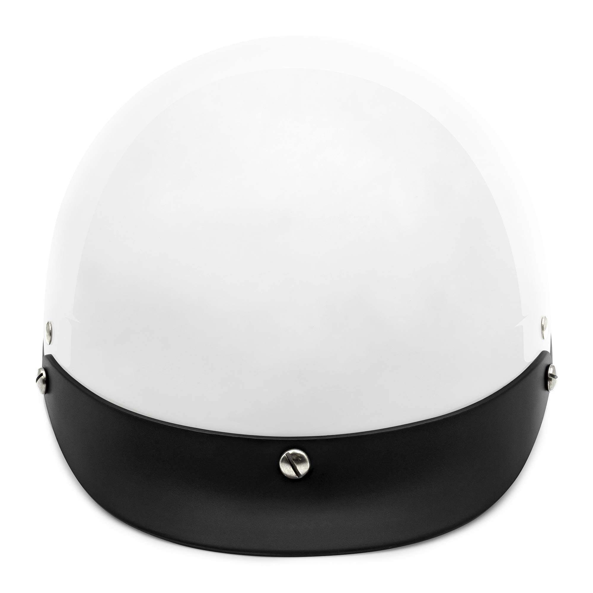 Vcan Cruiser Gloss White Motorcycle Half Helmet (Small)