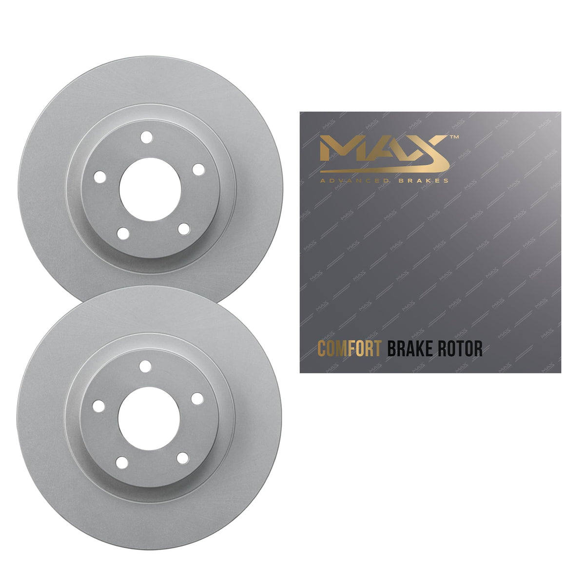 Max Advanced Brakes Front Brake Rotors Compatible With 2015 2016 2017 2018 2019 2020 Chevrolet Colorado Compatible With Gmc Cany