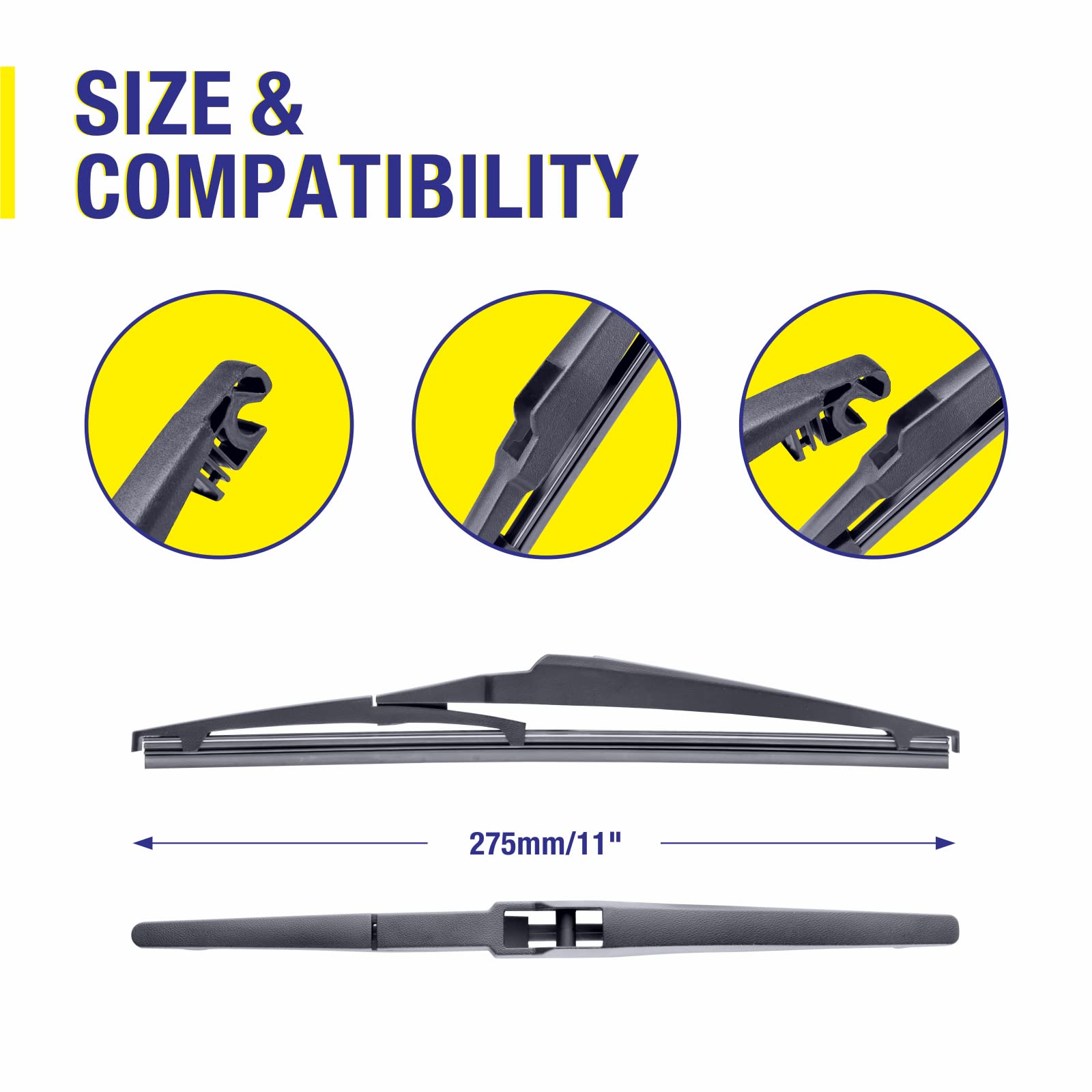 3 Wipers 22''/21''/11'' Replacement Generic Filter For Jeep Grand Cherokee 2020-2014(Set Of 3), 22 Inch+21 Inch Windshield Wiper