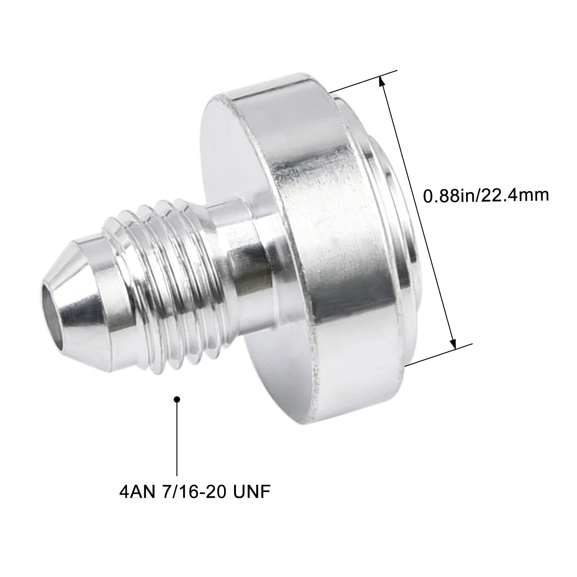 EVIL ENERGY 4AN Male Weld on Bung Fitting Aluminum 2PCS