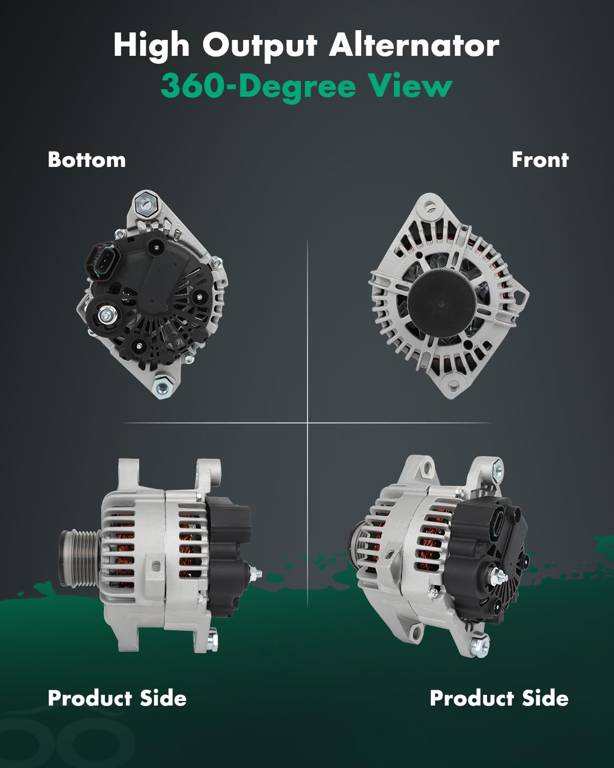 SCITOO Alternator Fits for Hyundai Sonata 2.0L 2011-2014, Santa Fe 2.4L 2010-2012, Fit for Kia Optima 2.0L 2012-2013, for Sorent