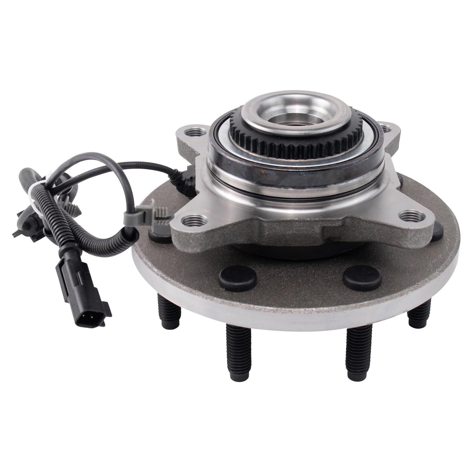 Trq Front Wheel Hub Bearings Assembly Set Compatible With 10 Ford F-150