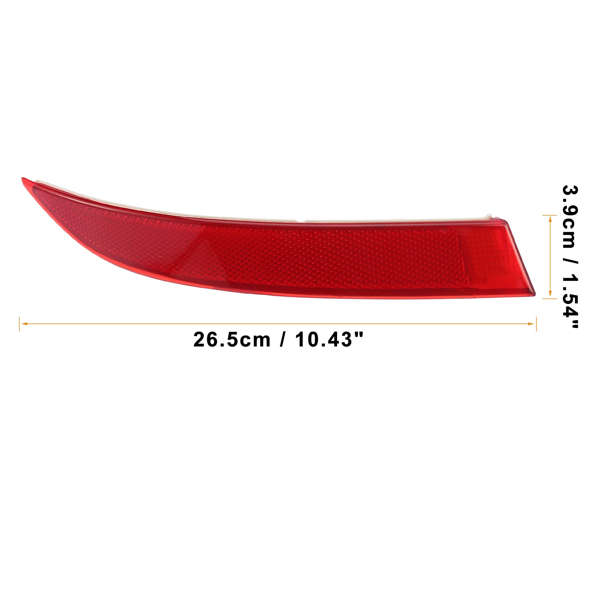 X Autohaux Car Rear Bumper Reflector Strip Cover Left Side 63147240997 For Bmw X5 2011-2013