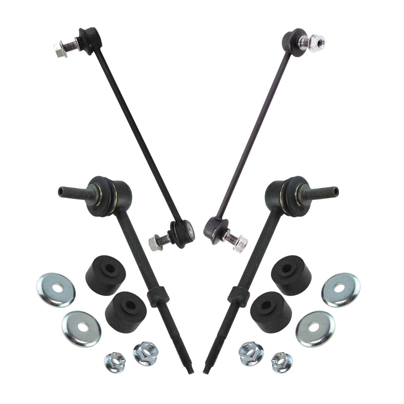Trq Sway Bar Stabilizer Link Set Front & Rear Compatible With 07-09 Equinox Torrent