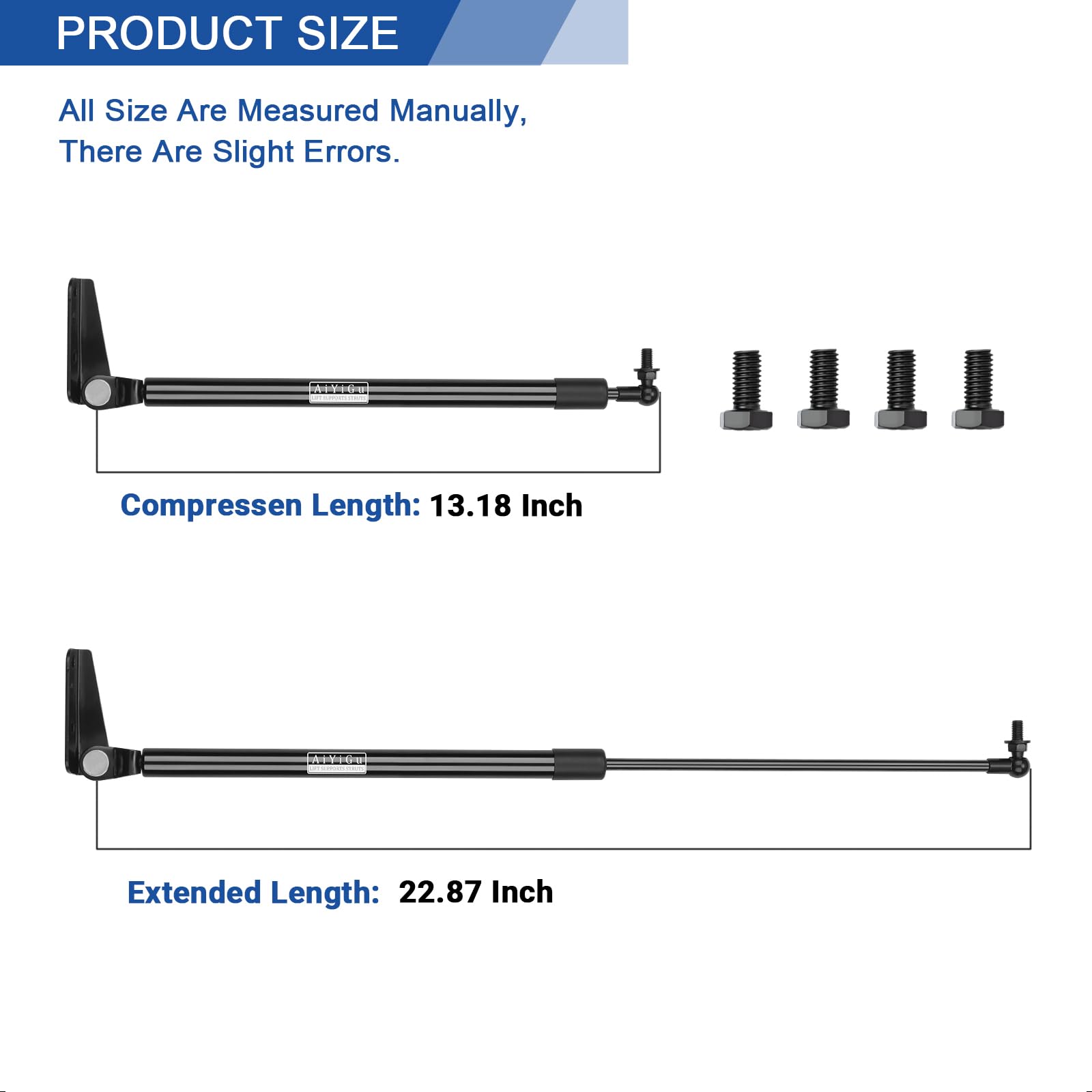 AiYiGu Rear Hatch Shocks Struts Lift Gate Supports for 2010-2014 Subaru Legacy & Outback, Model PM3074 L-R, Pack of 2 PCS