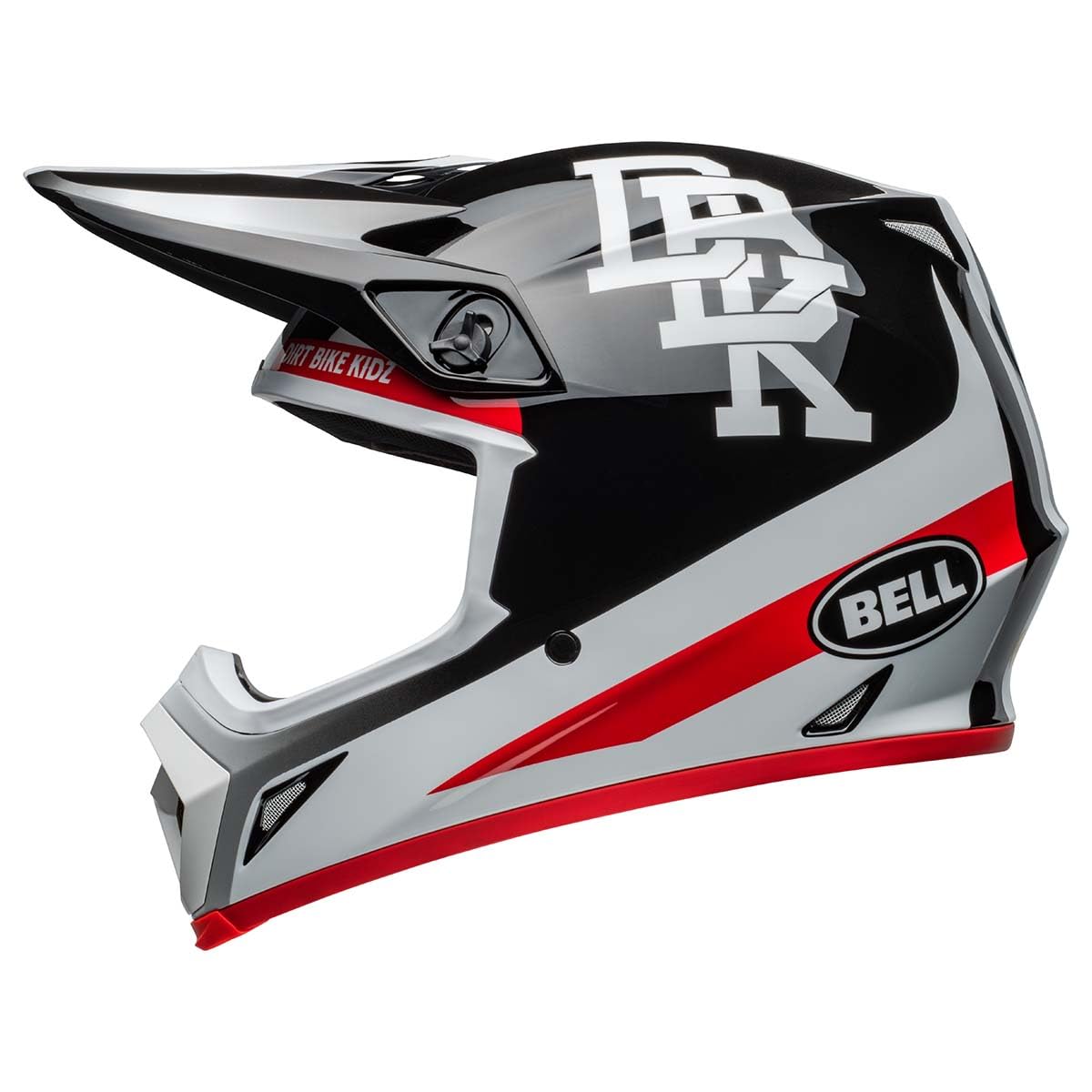 Bell Mx-9 Mips Dirt Helmet (Gloss Twitch Dbk 24 Black/White - Medium)
