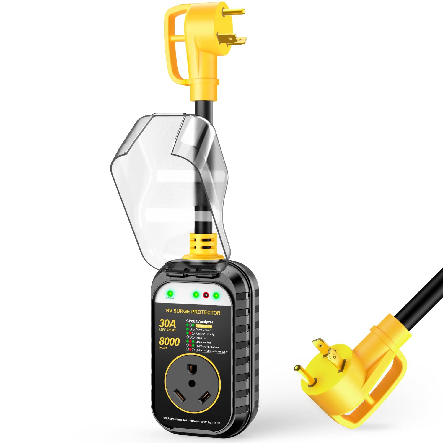 Geargo Rv Surge Protectors 30 Amp, [2025 New Upgraded & Gen2] Rv Circuit Analyzer, Full Protection, Rv Adapter Plug For Camper (