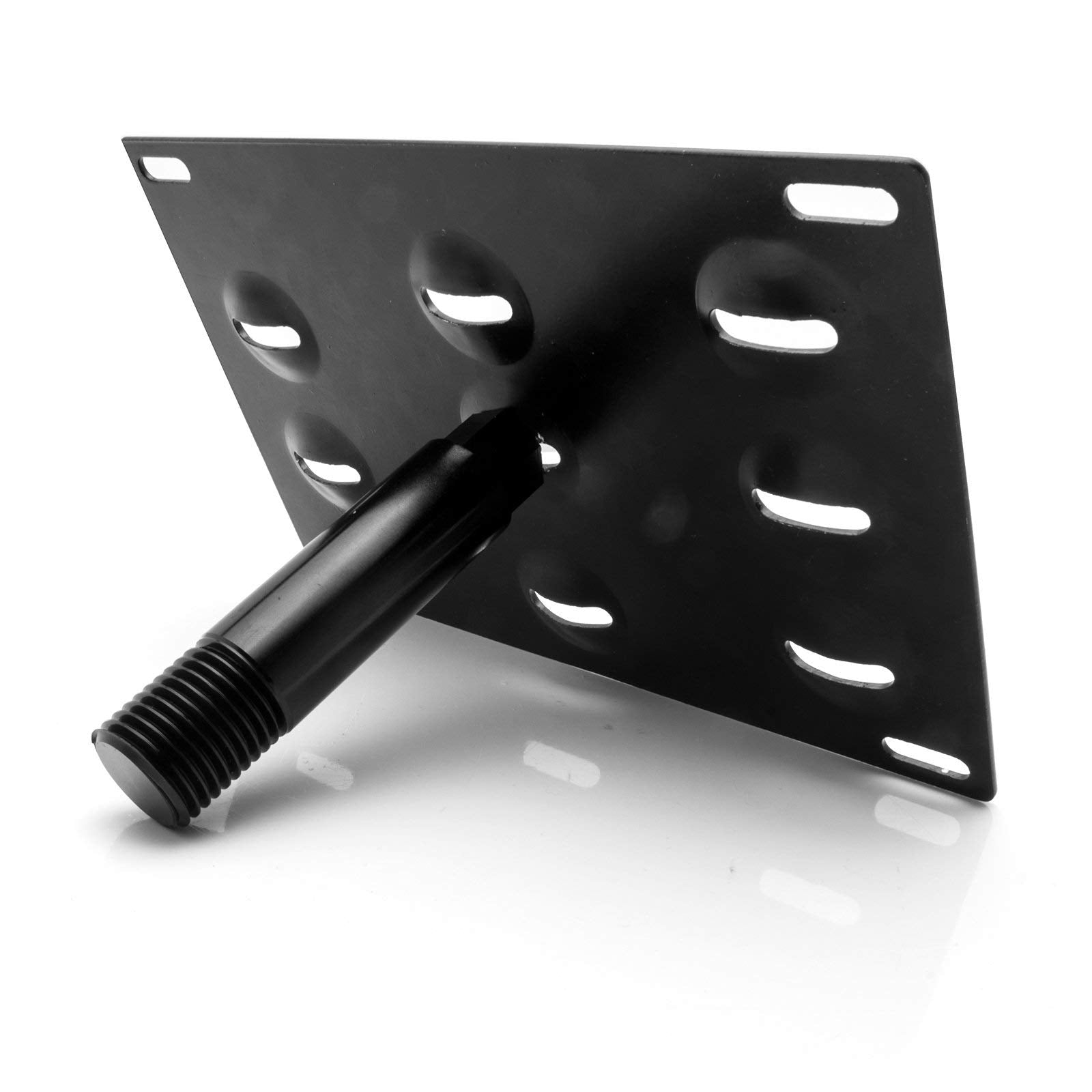 Xotic Tech Tow Hook License Plate Screw On Mount Bracket Compatible With Kia Stinger 2018-Up (Black)