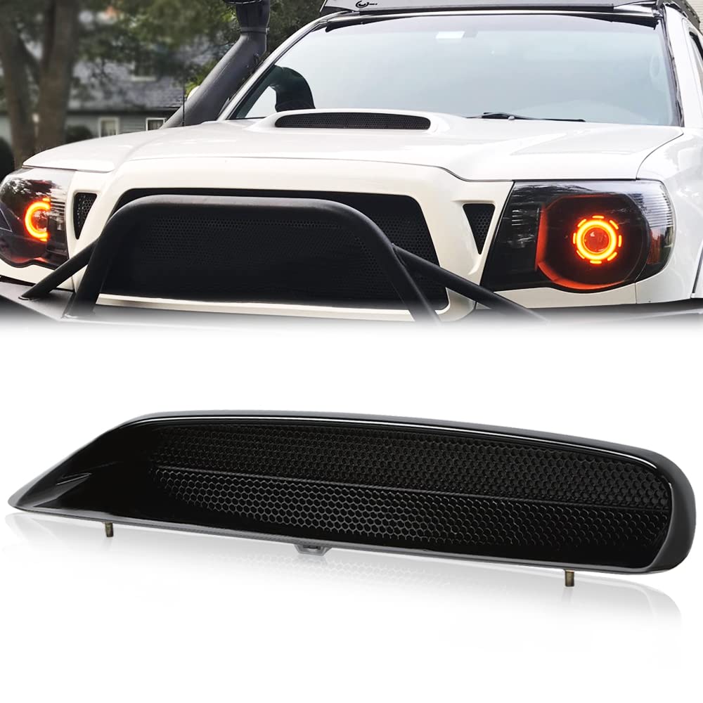 PIT66 Hood Scoop Bulge Kit Compatible with Toyota Tacoma 2005-2011, 76181-35050-A1 Black