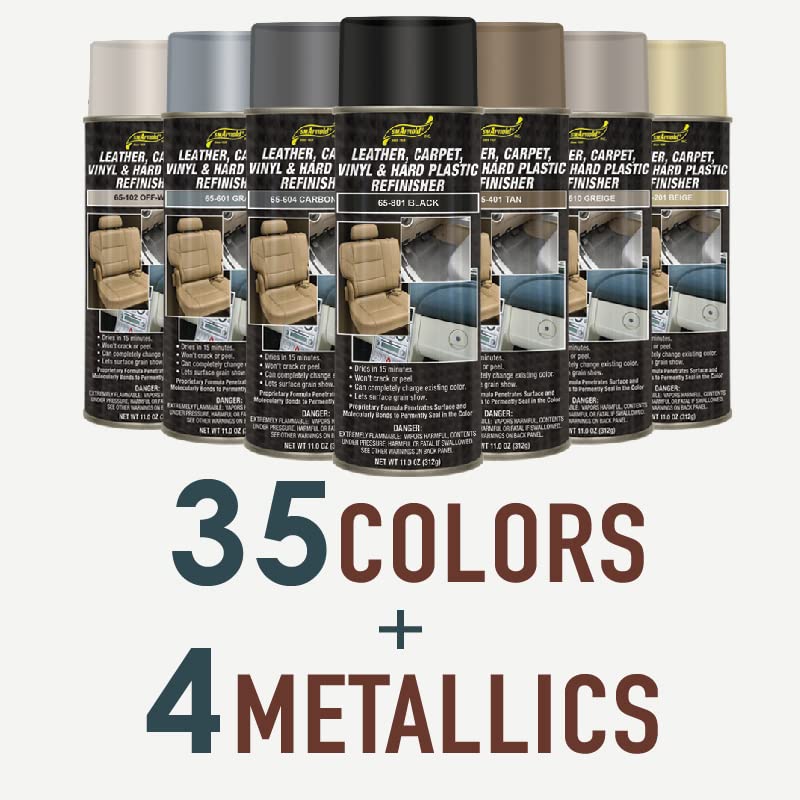 Sm Arnold Refinishing Spray Paint - Sky Blue 11 Oz. - For Leather, Carpet, Vinyl, Metal, Plastic, Polycarbonate, Polypropylene,