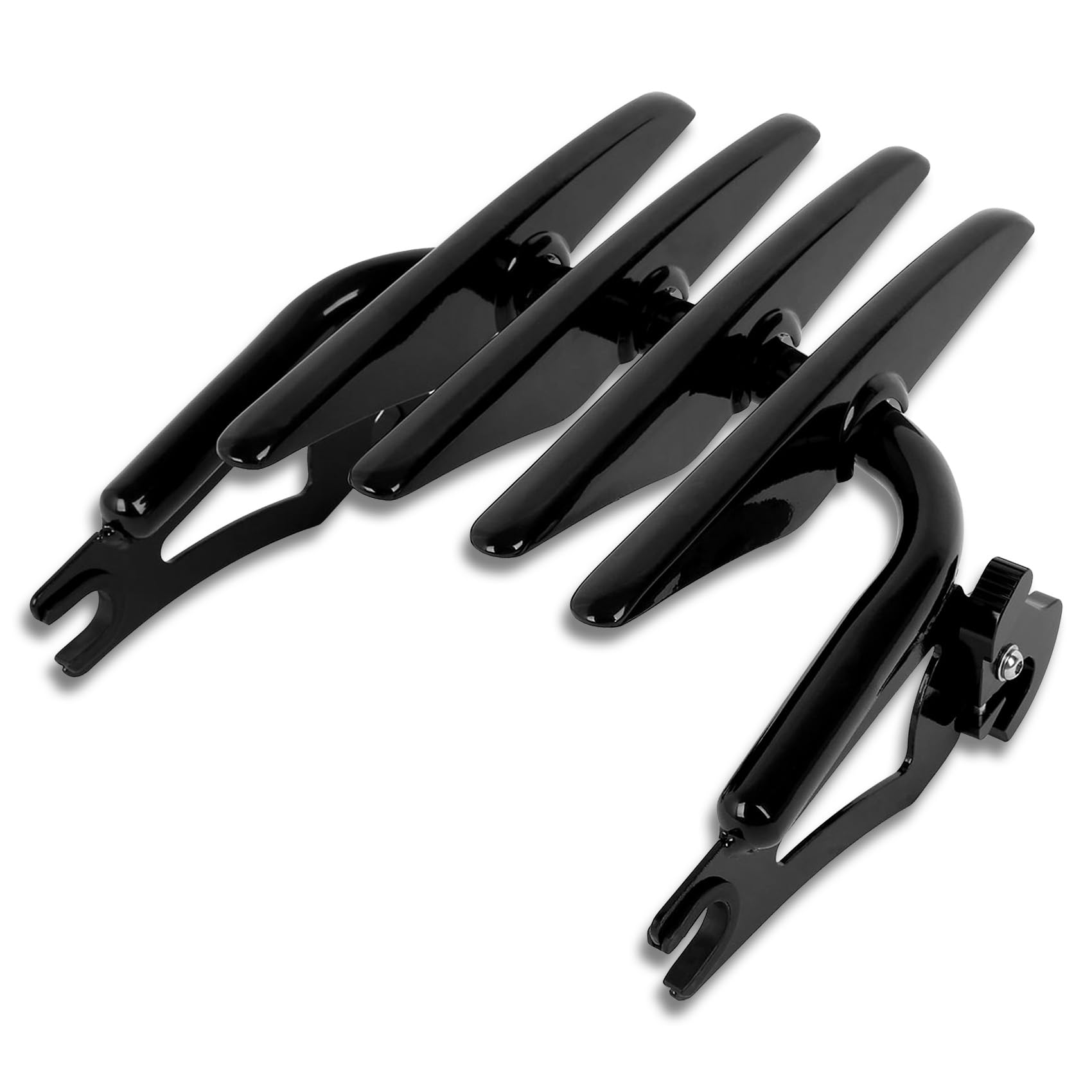 XFMT Motorcycle Detachable Stealth Two-Up Luggage Rack for Harley Touring Road King Street Glide Road Glide Electra Glide 2009-2