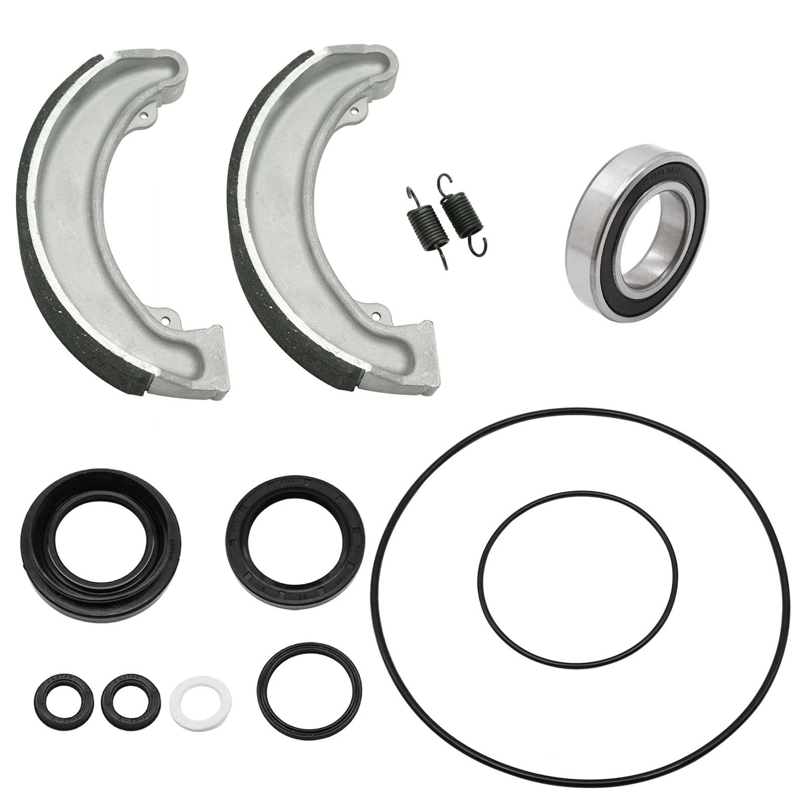 Rear Brake Drum Shoes Bearing Seals Kit For Honda Trx300 Fourtrax 300 1988-2000