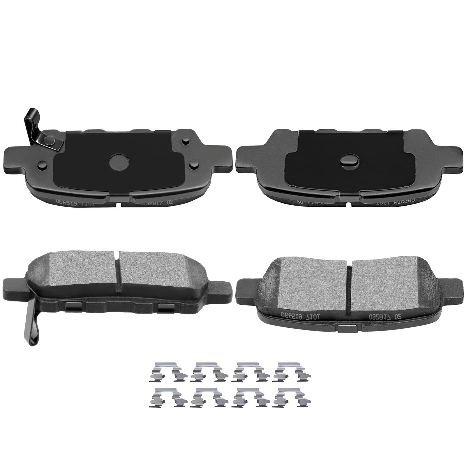 Automuto 4Pcs Rear Ceramic Disc Brake Pads Set D905 For Infiniti Ex35 Ex37 Fx35 Fx37 Fx45 G25 G35 G37 Jx35 M35 M35H M37 M45 M56