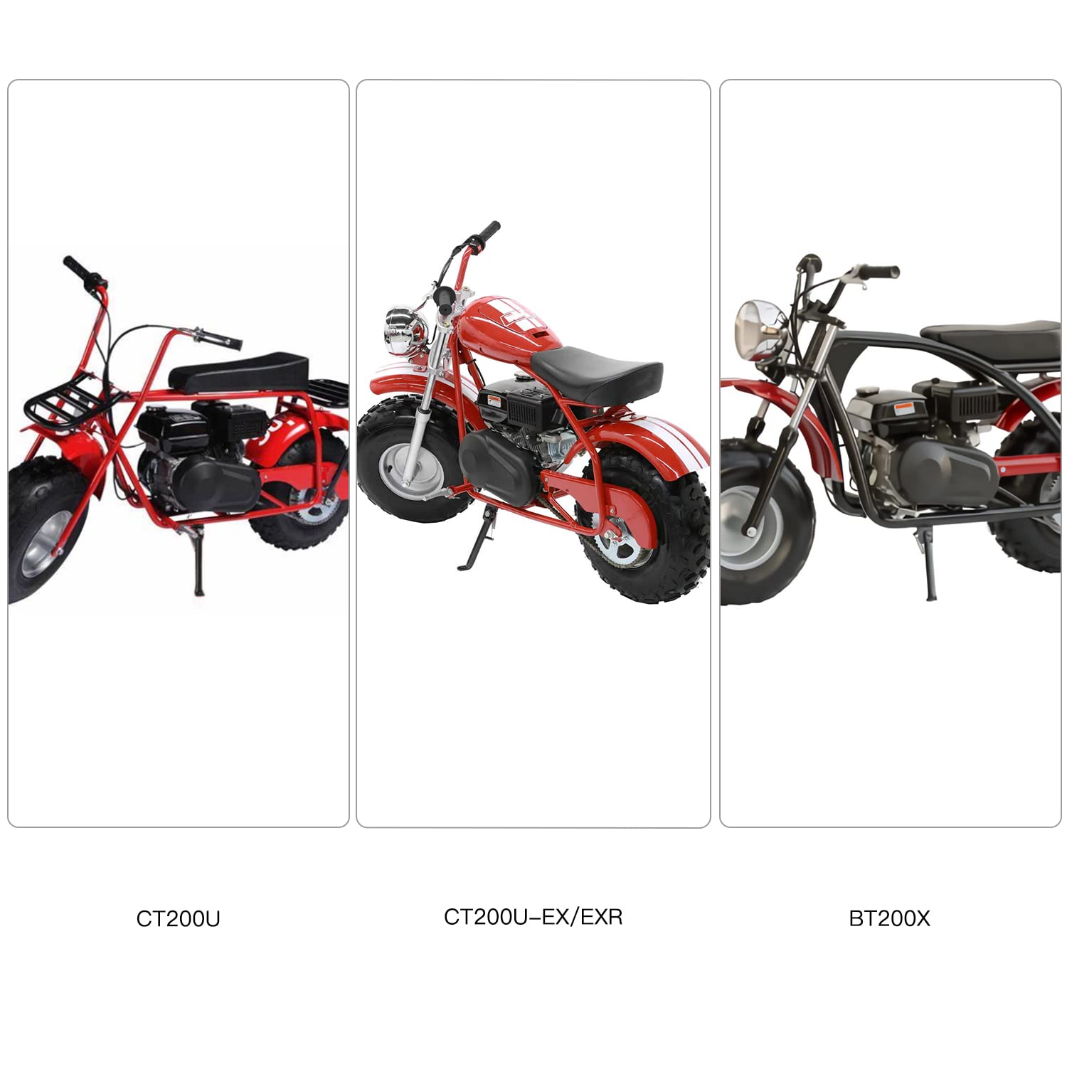 Yoxufa Mini Bike Kickstand With Spring For Coleman Ct200U Trail 200 Ct200U-Ex Bt200X Ct200U-Exr 212Cc 196Cc 200Cc 6.5Hp Powerspo