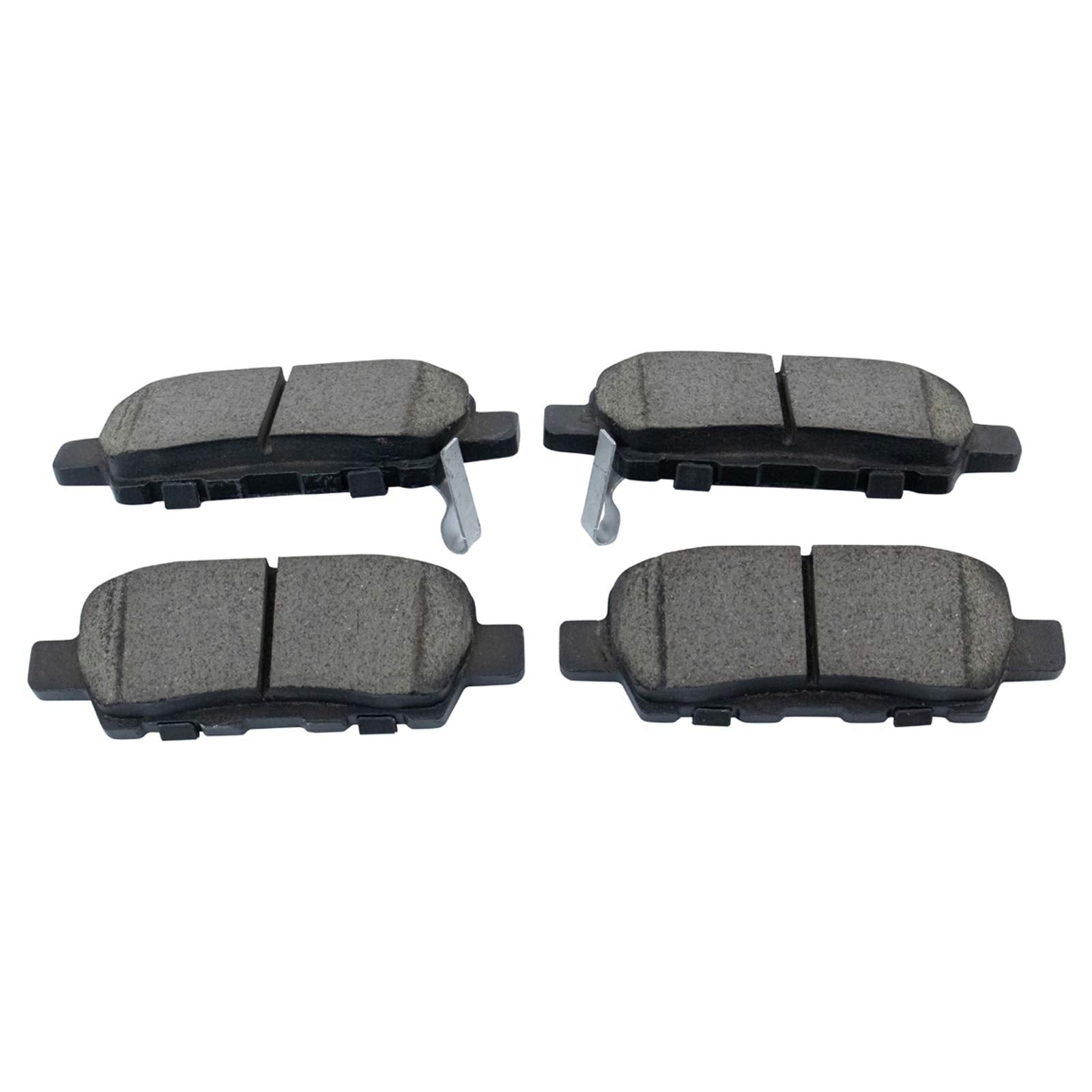 TRQ Rear Brake Pad & Rotor Kit Brake Pads Brake Rotor Ceramic Compatible with 2009-2023 Nissan Maxima