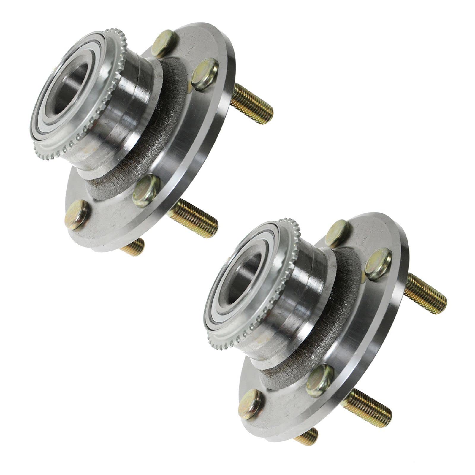 Trq Rear Wheel Hub Bearings Assembly Set Compatible With 2004-2006 Mitsubishi Lancer 2003-2006 Outlander