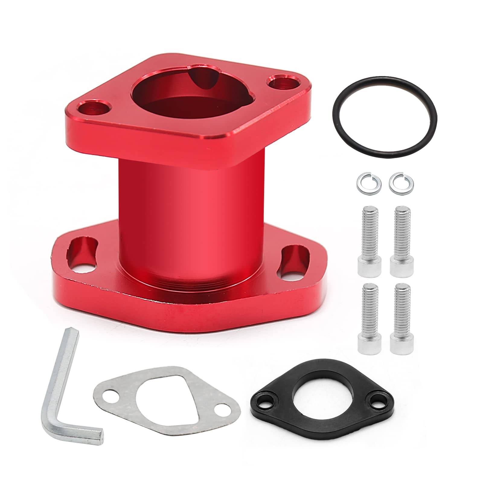 Go Kart Performance Racing Intake Manifold Vm22 Red Connector Is For Predator 212Cc Coleman For Honda Ct200U Gx160 Gx200 6.5Hp O