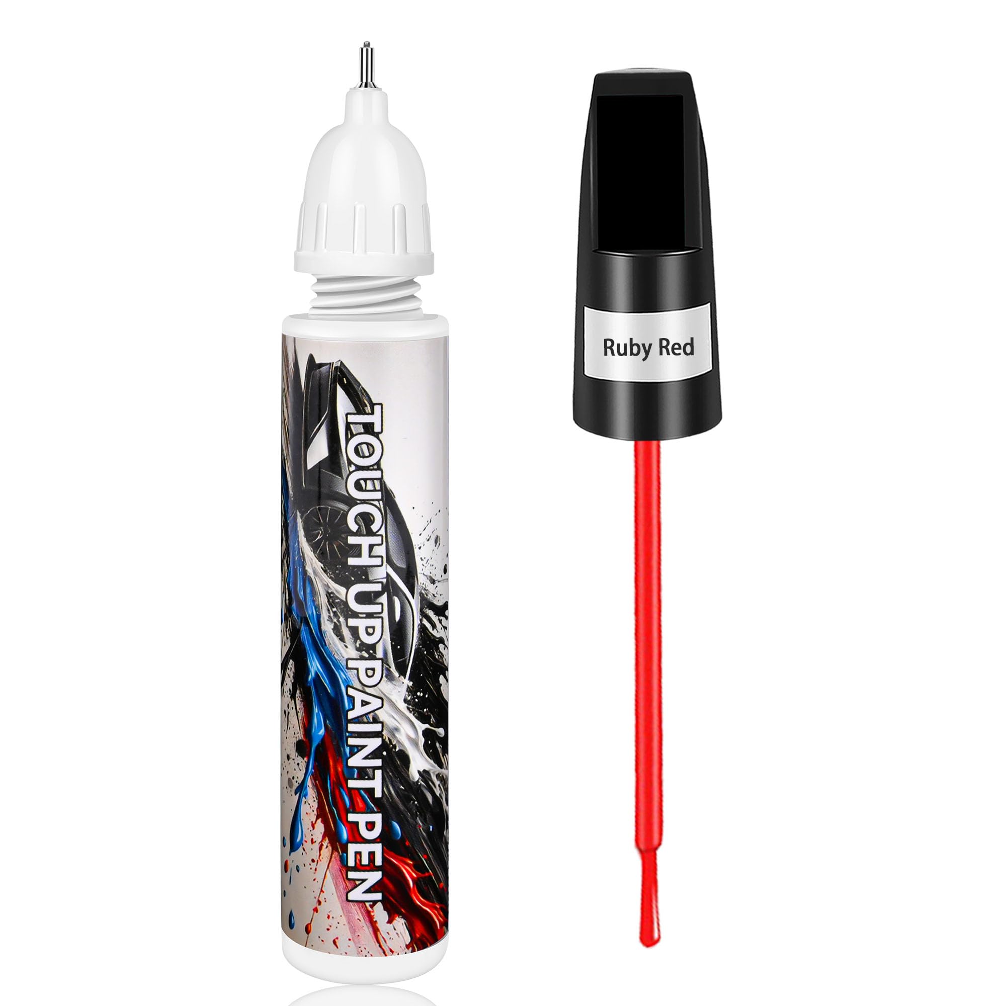 Touch Up Paint for Cars, Ruby Red Car Paint Scratch Repair, Auto Paint Repair Pen, Automotive Scratch Remover, Professional Seam