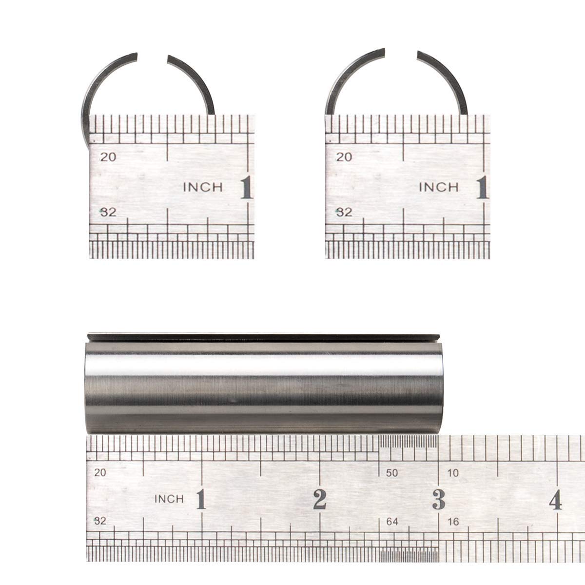 3Mirrors Crank Shaft Sleeve Adapter 3/4 To 7/8 Stainless Steel Adapter For Gas Engine Pulley Bore Reducer Sleeve Bushing W/ 3/16 Key