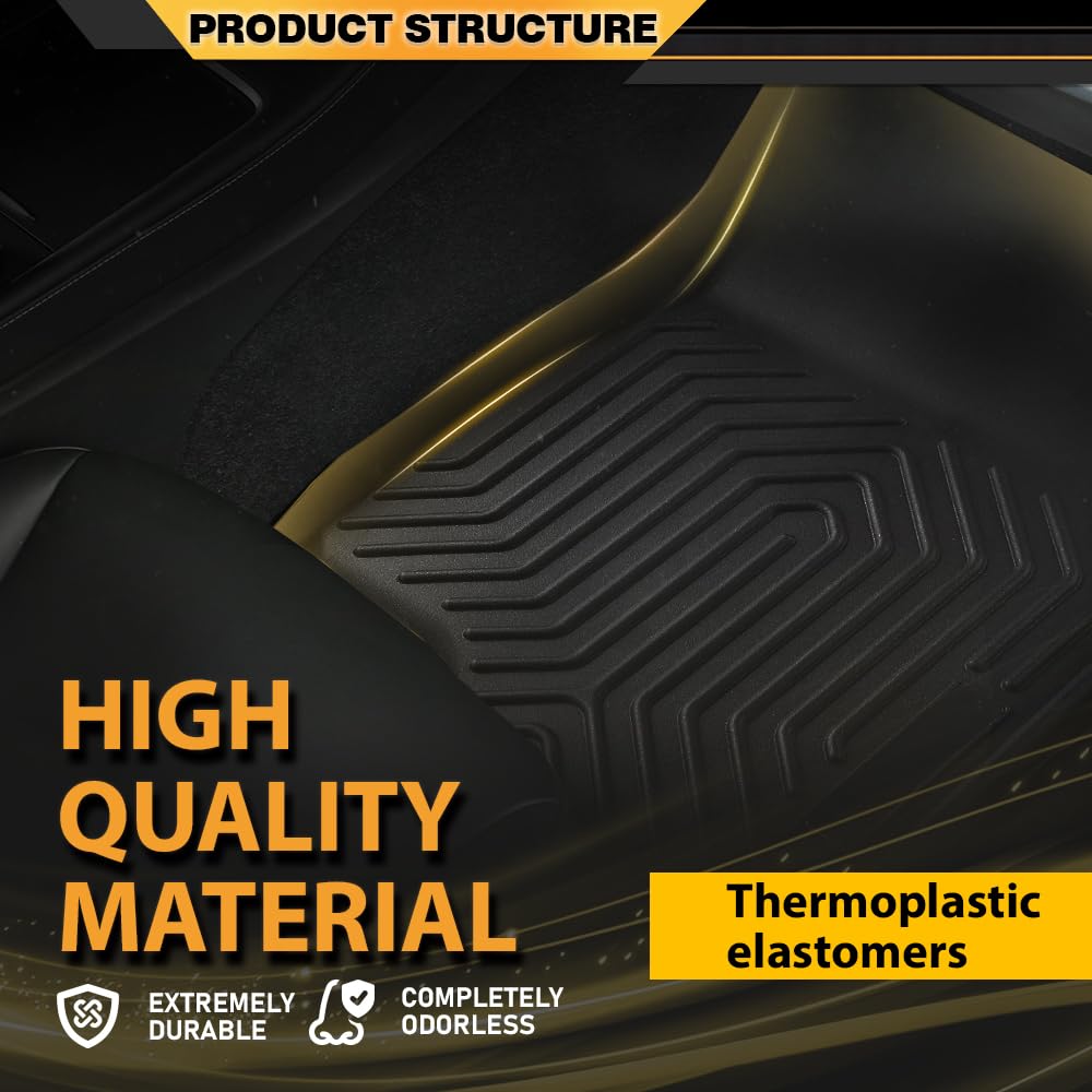 G-PLUS All Weather Floor Mats for Mazda CX-5 (2017-2024) - Black Cargo Liner Full Coverage (3PCS)