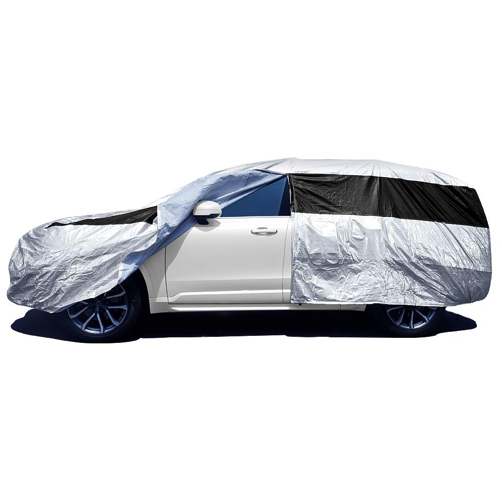 Titan Premium Multi-Layer Peva Car Cover For Mid-Size Suv 188-206''. Waterproof, Uv Protection, Anti-Scratch Protective Lining,