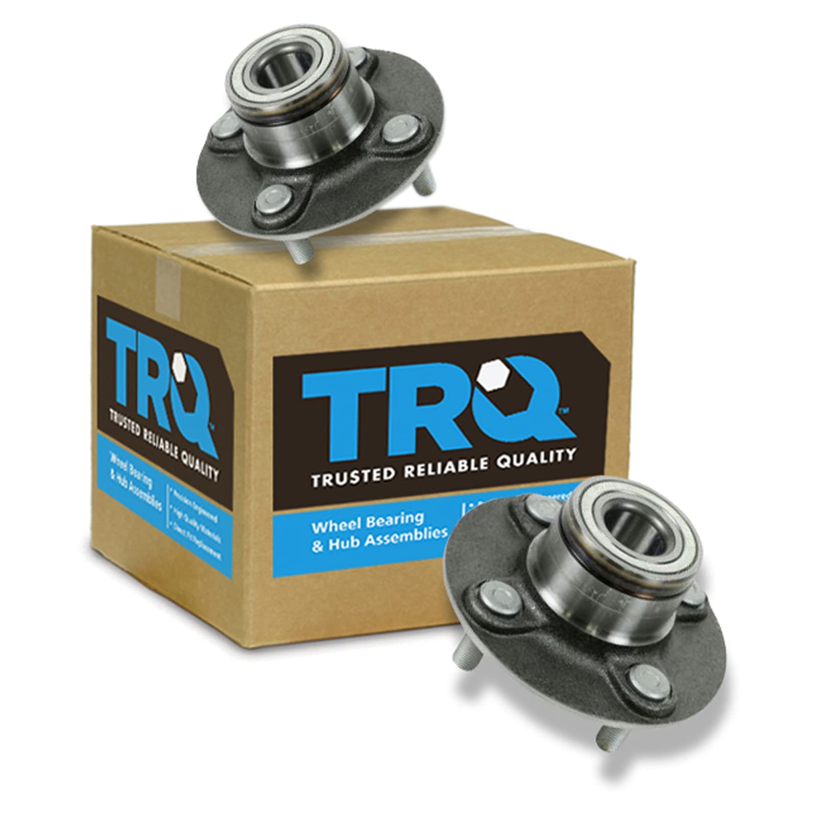 Trq Rear Wheel Hub Bearings Assembly Set Compatible With 1995-1998 Nissan 200Sx 1991-1993 Nx 1990-1999 Sentra
