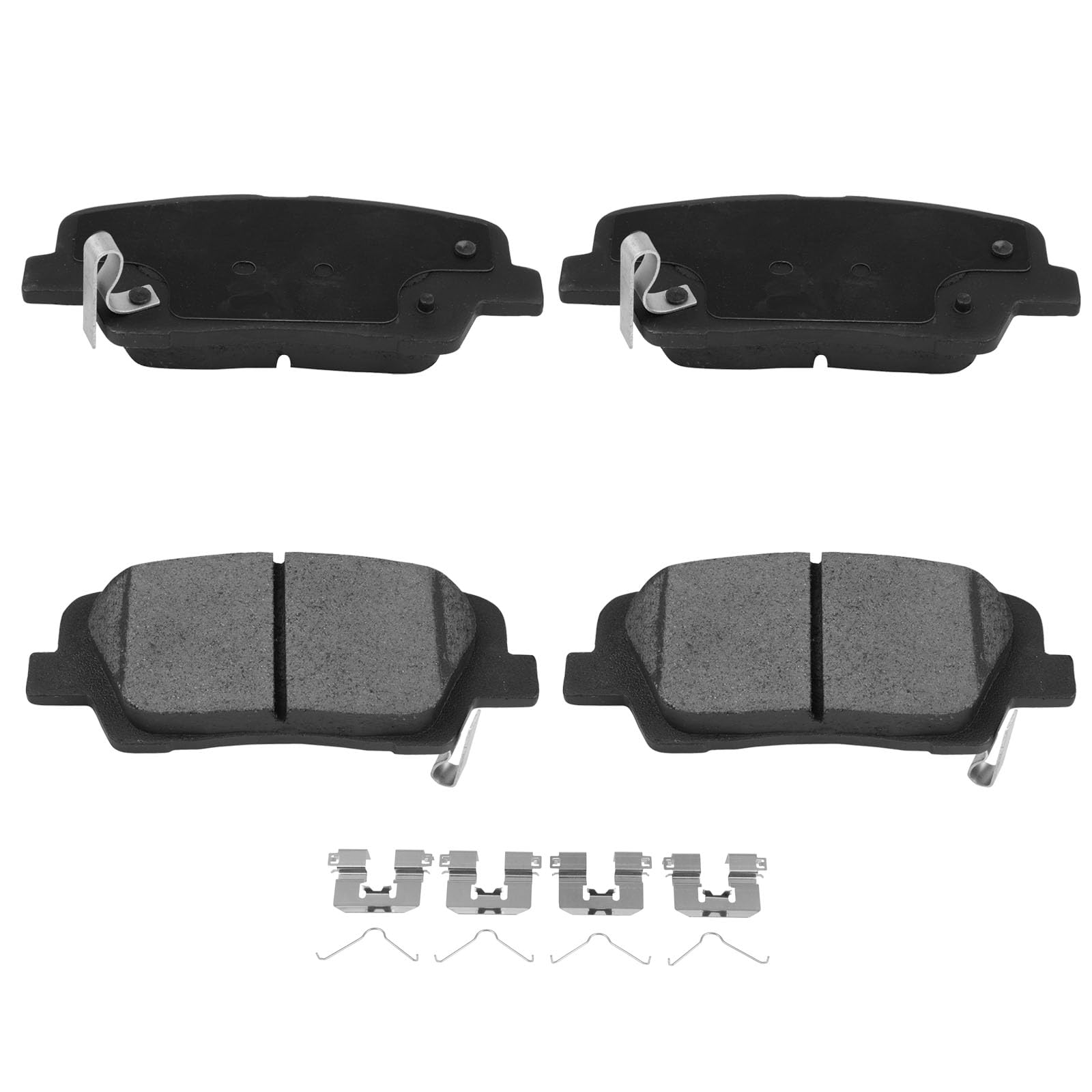 Automuto 4Pcs Rear Ceramic Disc Brake Pads Set D1916 For Hyundai Santa Fe 2017-2018,For Hyundai Santa Fe Sport 2017-2018,For Hyu