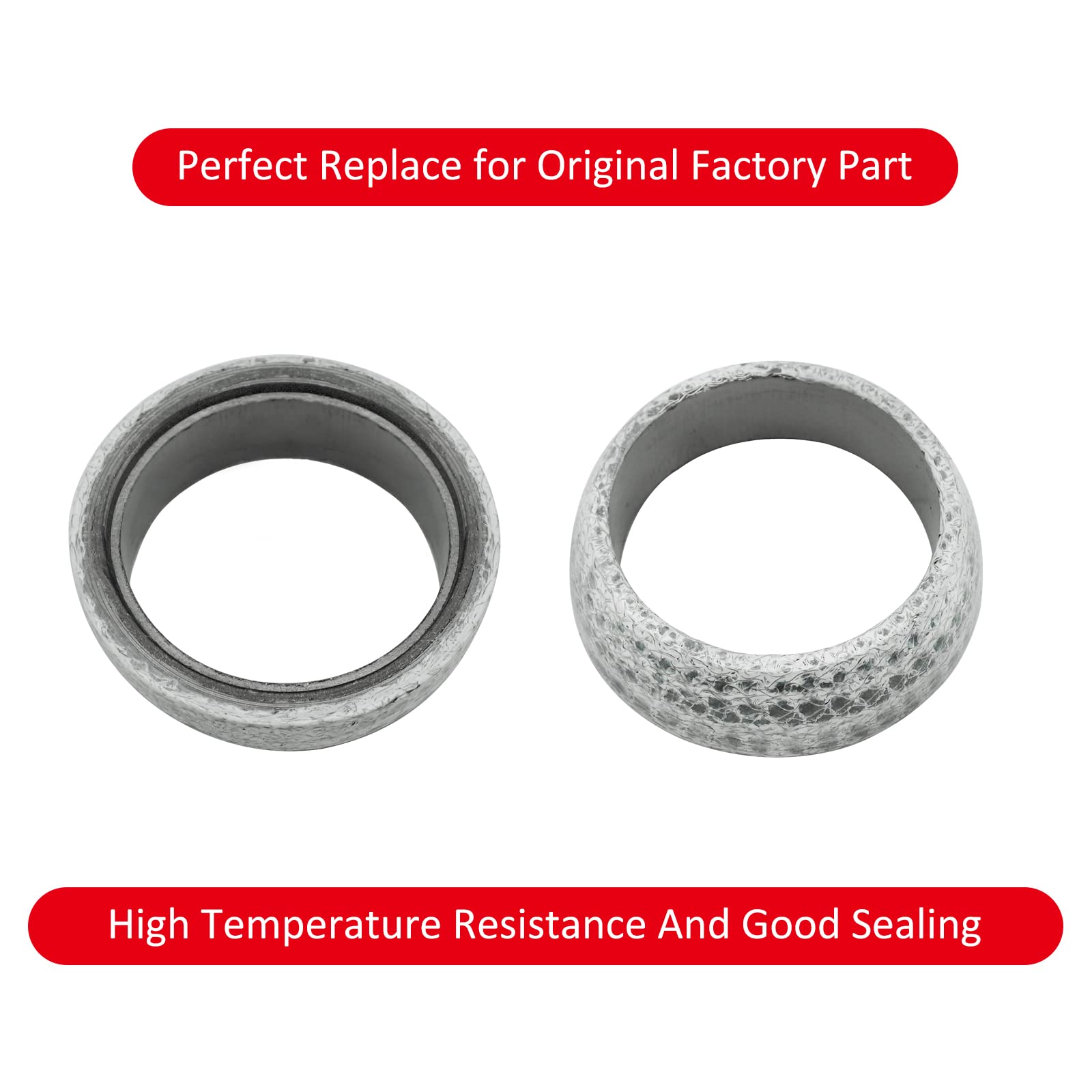 Exhaust Muffler Gasket Seal Spring Rebuild Kit For Polaris 01-14 Sportsman 400 450 500 Ranger 400 425 500 Scrambler 500 Hawkeye 400 Worker 500