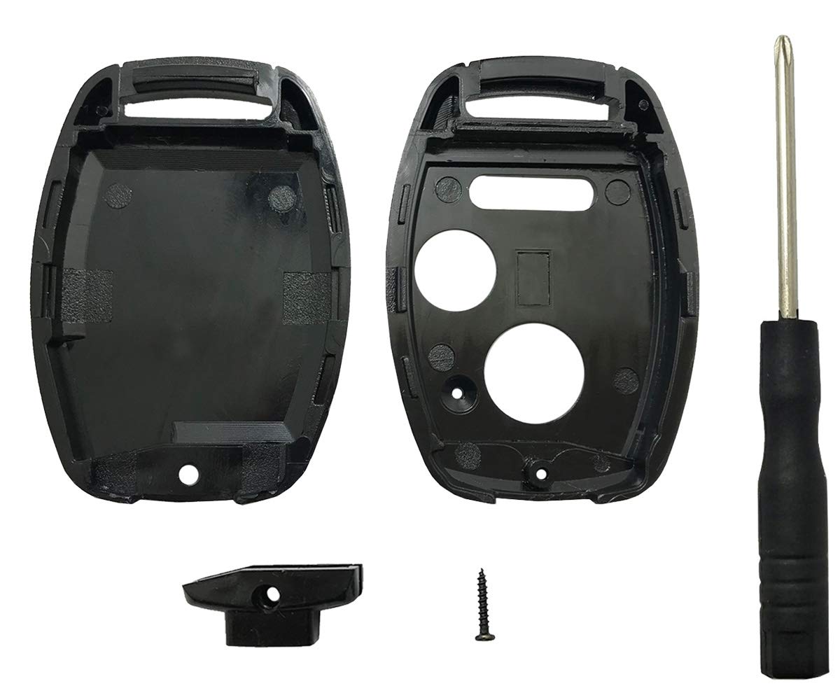 Horande Replacement Key Fob Cover Case fits for 2006 2007 2008 2009 2010 2011 Honda Accord Civic CRV Pilot Ridgeline Odyssey Key