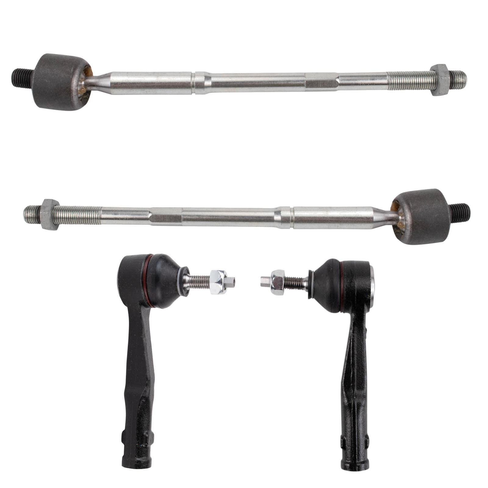 Trq Front Inner & Outer Tie Rod Set Driver & Passenger Side Inner & Outer Compatible With 2017-2020 Jeep Compass