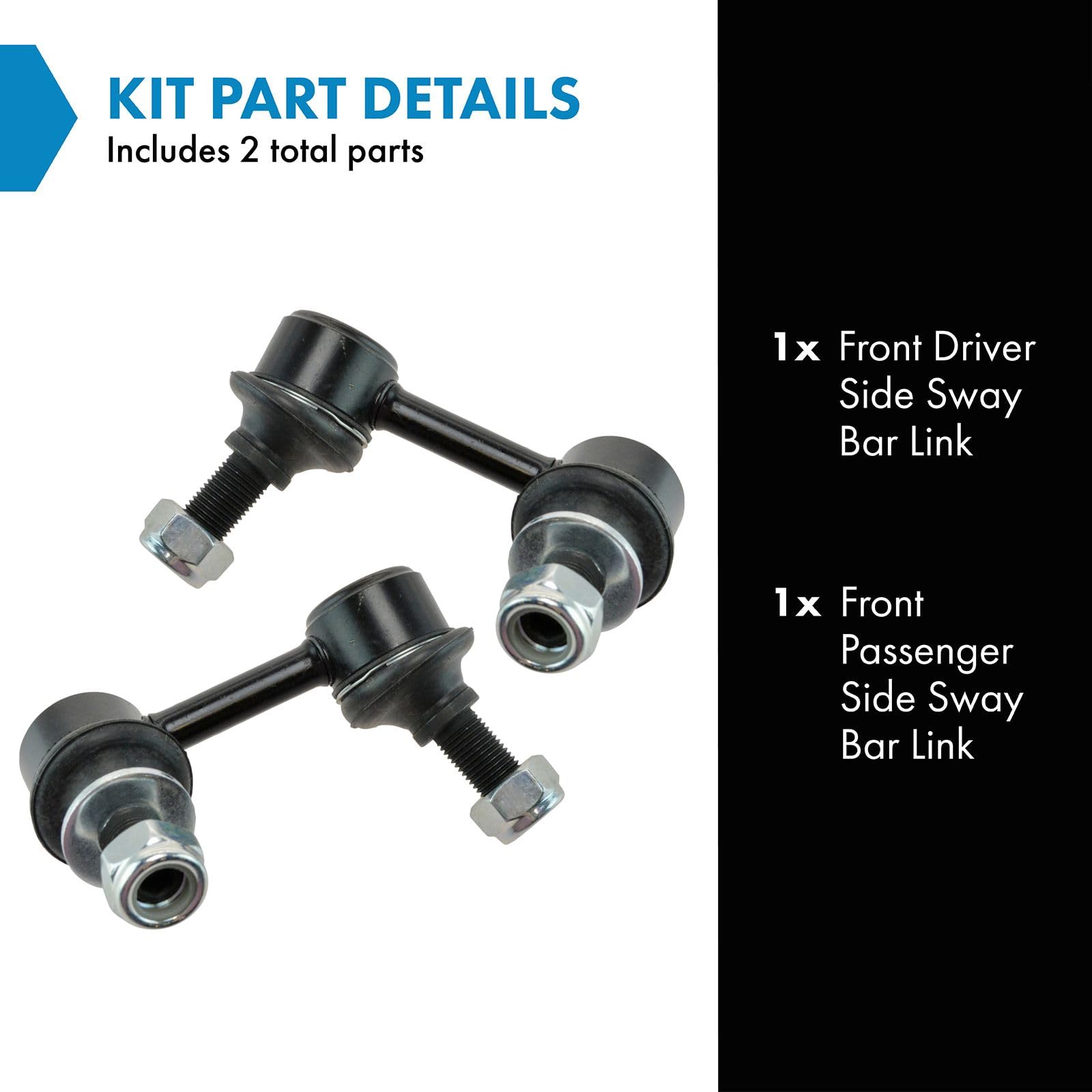 Trq Front Sway Bar Stabilizer Link Set Compatible With 2001-2004 Toyota Tacoma