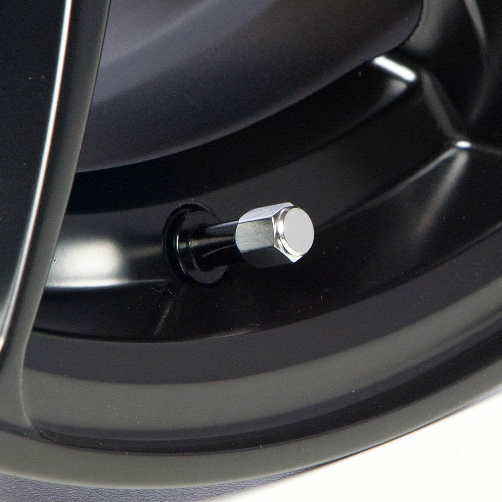 Circuit Performance Vc5 Series Silver Aluminum Valve Stem Caps (Set Of 4)