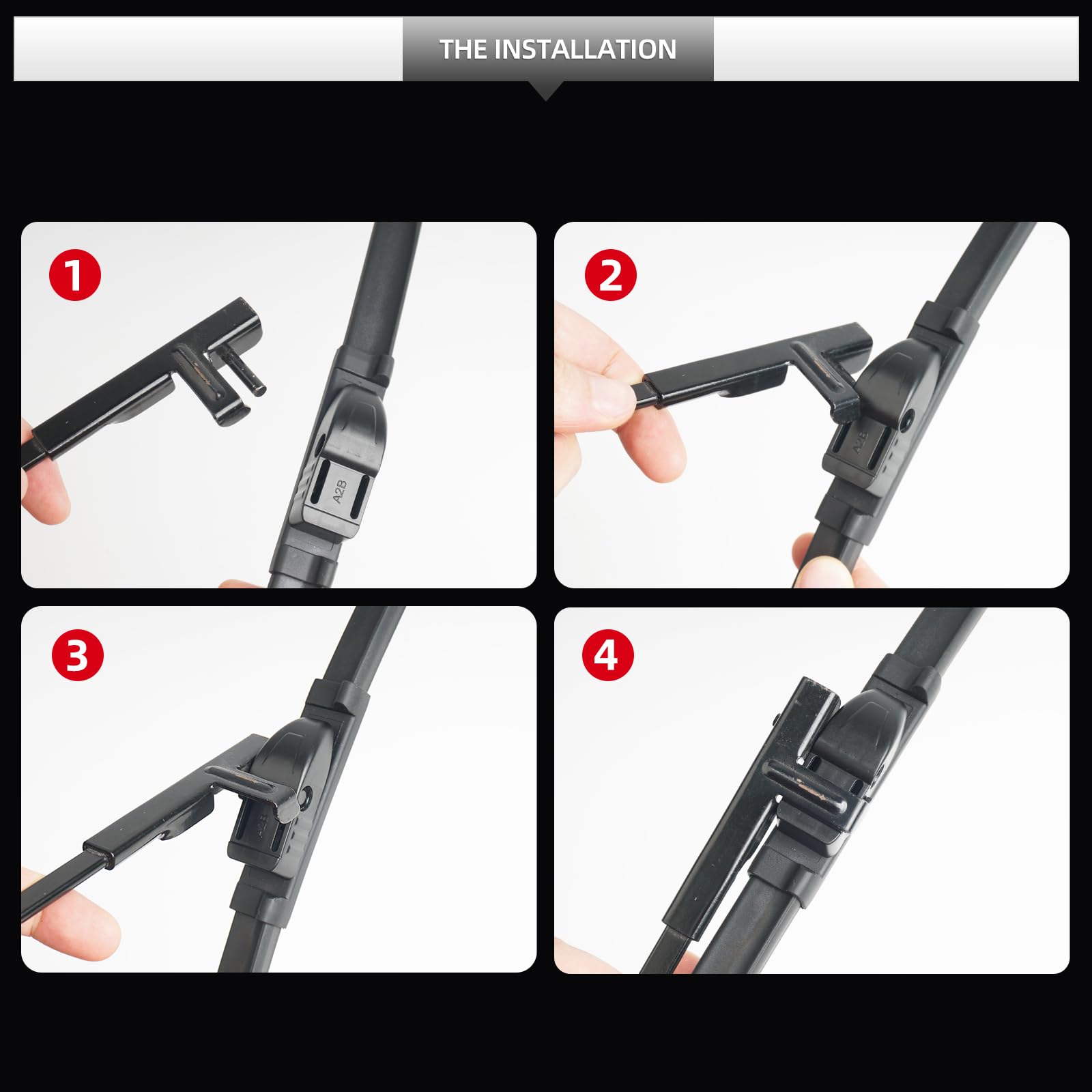 Gardimu Front And Rear Windshield Wiper Blades, 3 Pcs Front And Back Windshield Wipers Blades Replacement For Bmw X3 F25 2011-20