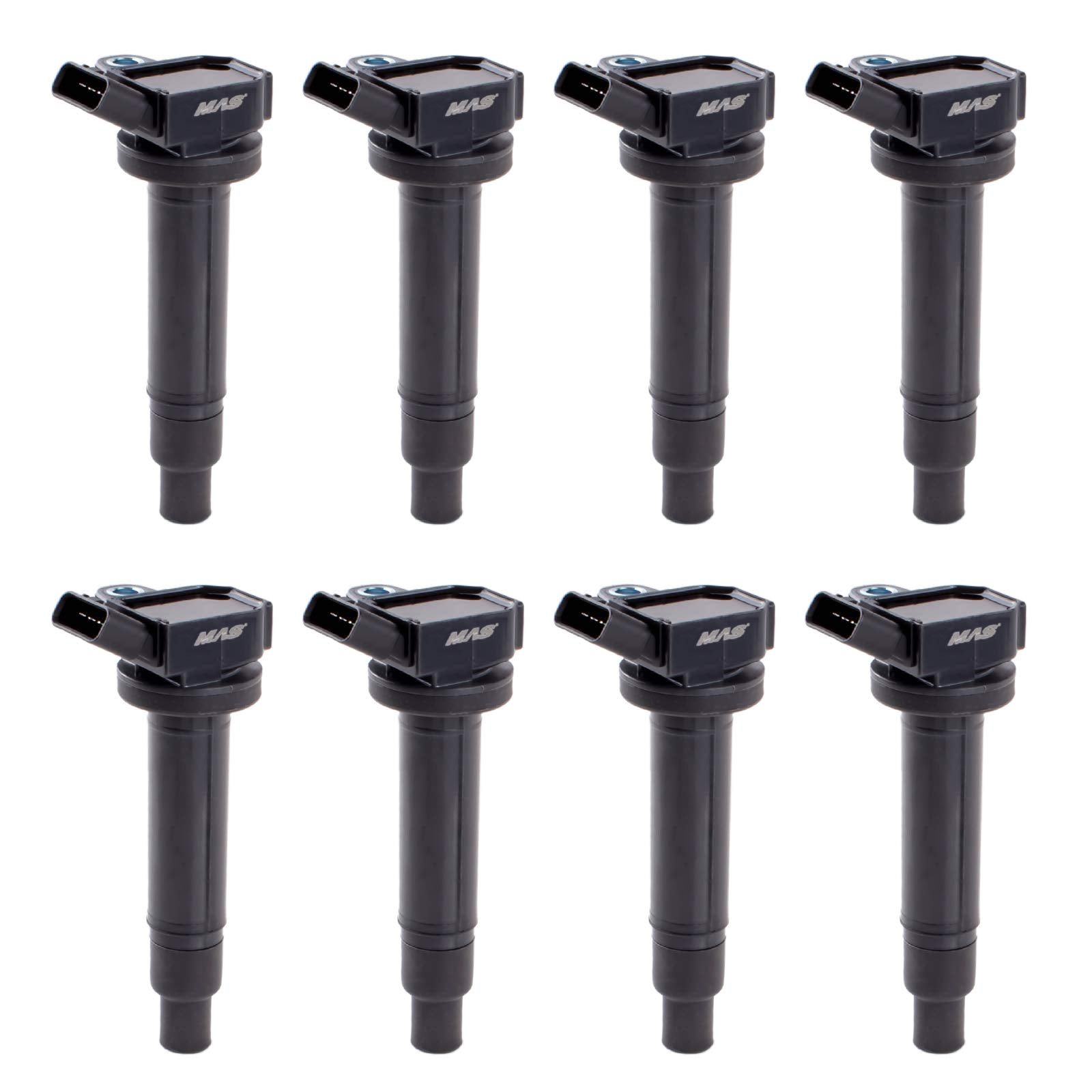 MAS Set of 8 Ignition Coils Pack Compatible with Toyota Lexus 4Runner Tundra Land Cruiser Sequoia GS430 GX470 LS430 LX470 LX570 