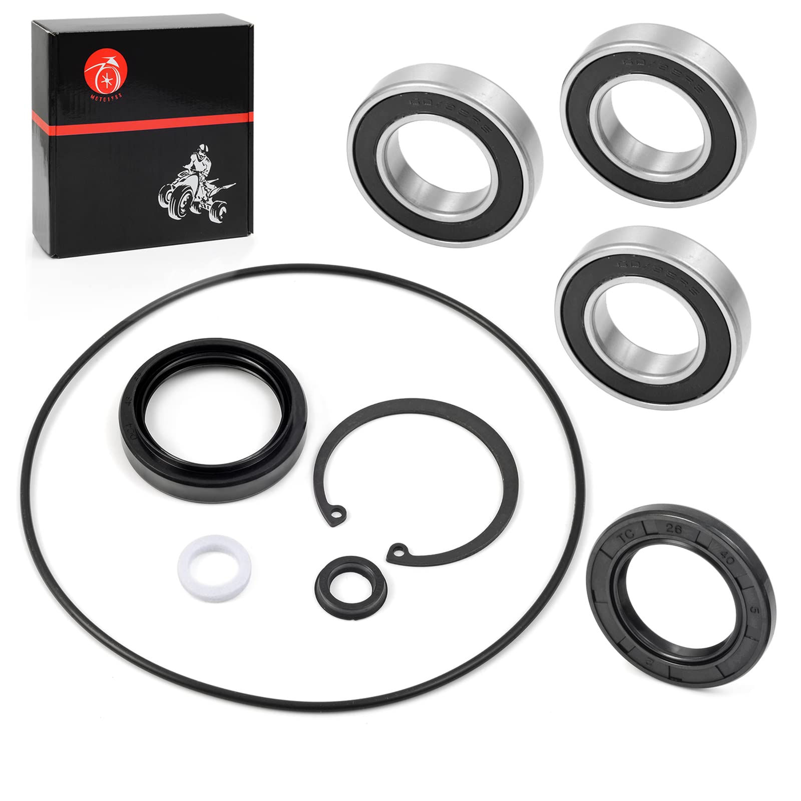 Rear Axle Bearing And Seals Kit Compatible With Honda Recon 250 Trx250 Trx250Te Trx250Tm Trx250Ex 250Ex Trx250X 1997-2022