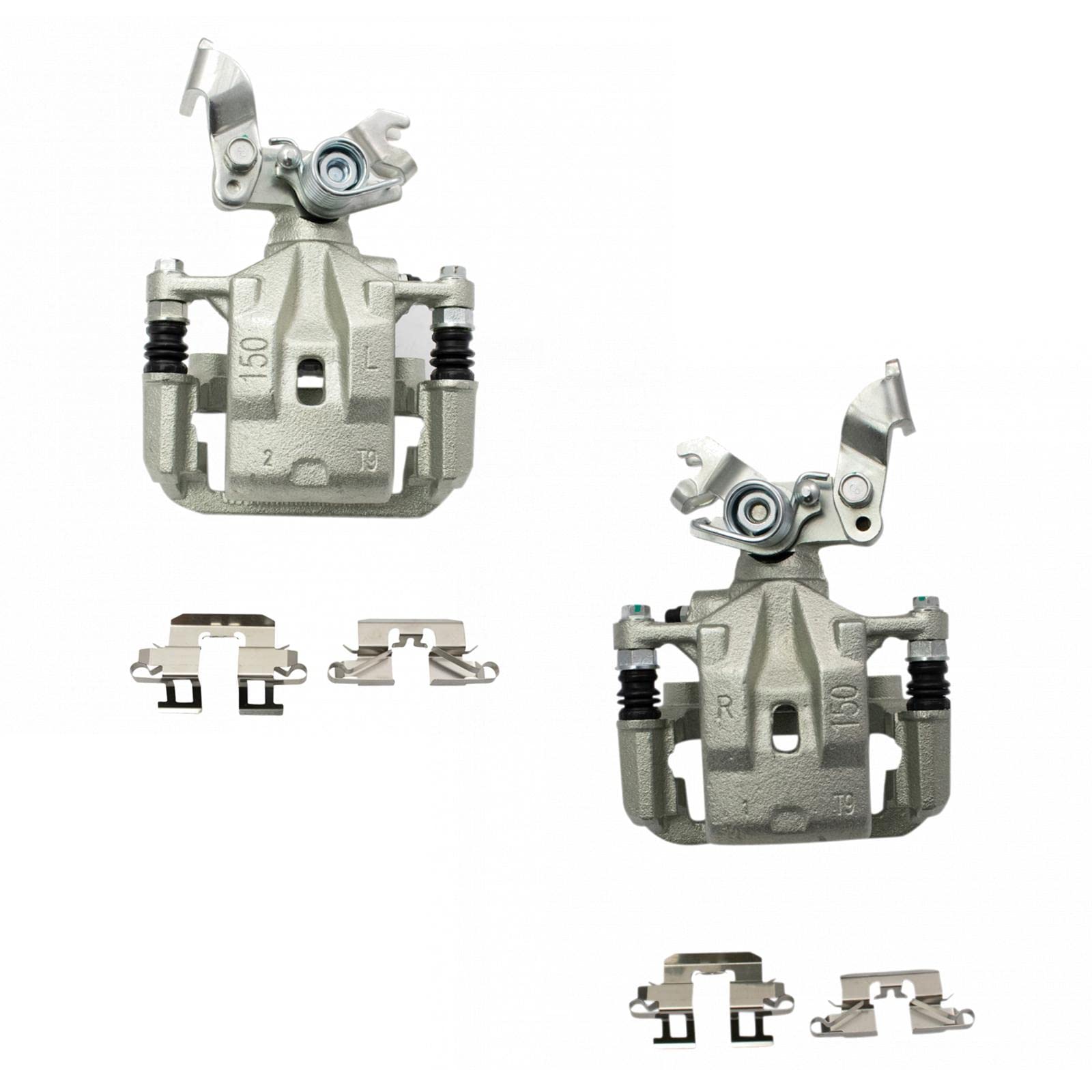 Trq Rear Brake Caliper Set Compatible With 2006-2012 Ford Fusion 2007-2012 Lincoln Mkz 2006 Zephyr 2006-2013 Mazda 6 2006-2011 M