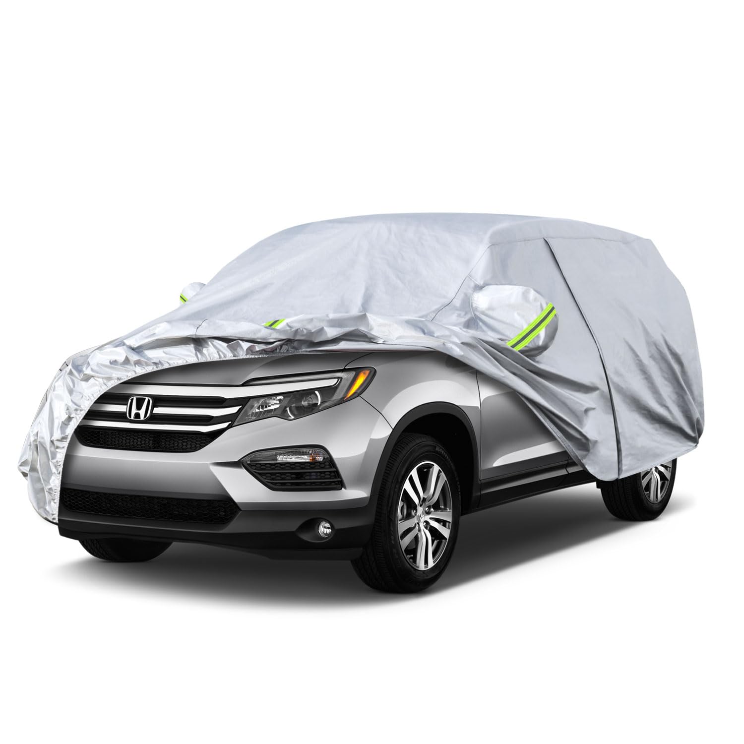 Koukou Suv Car Cover Custom Fit Honda Pilot From 2002 To 2025, Waterproof Car Cover All Weather For Automobiles Outdoor Indoor W