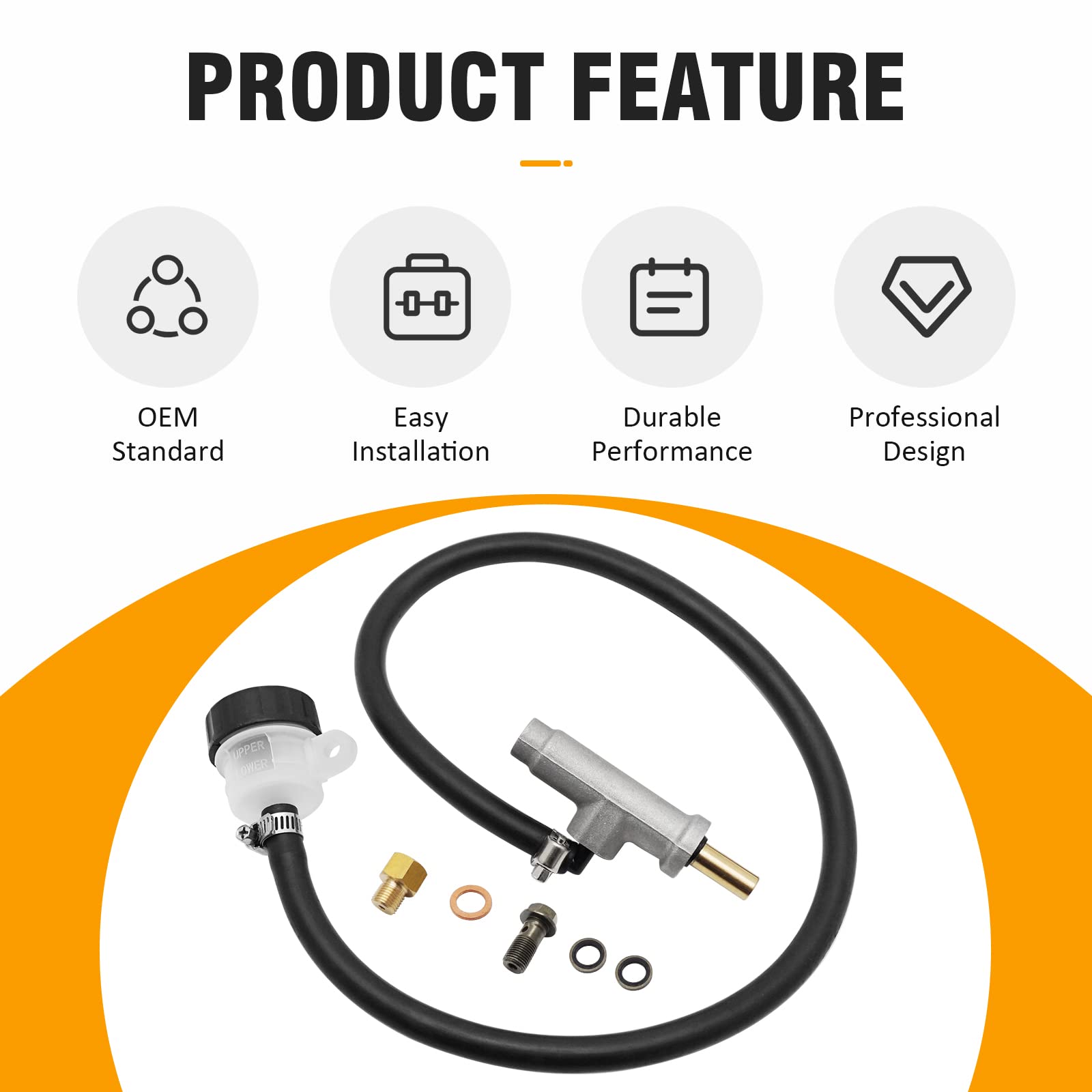 M Mati Rear Brake Master Cylinder For Polaris Sportsman Scrambler Magnum Trail Blazer Trail Boss Xpedition Xplorer 500 450 425 400 335 330 325 250 600 700 800 1910301 1910311 1910791 1910790 1911113